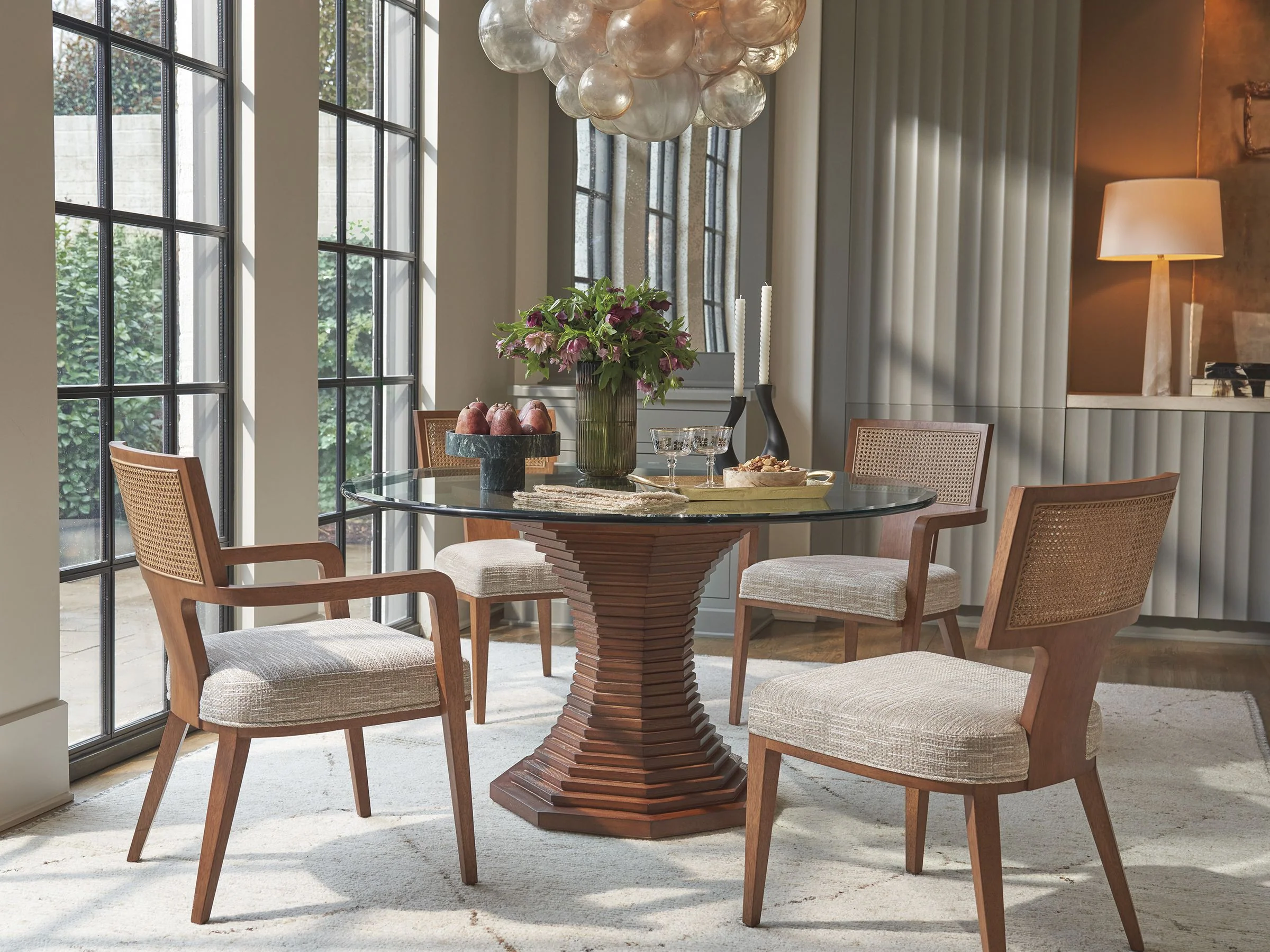 La Costa Cabrillo 54-Inch Glass Top Dining Table - Image 6