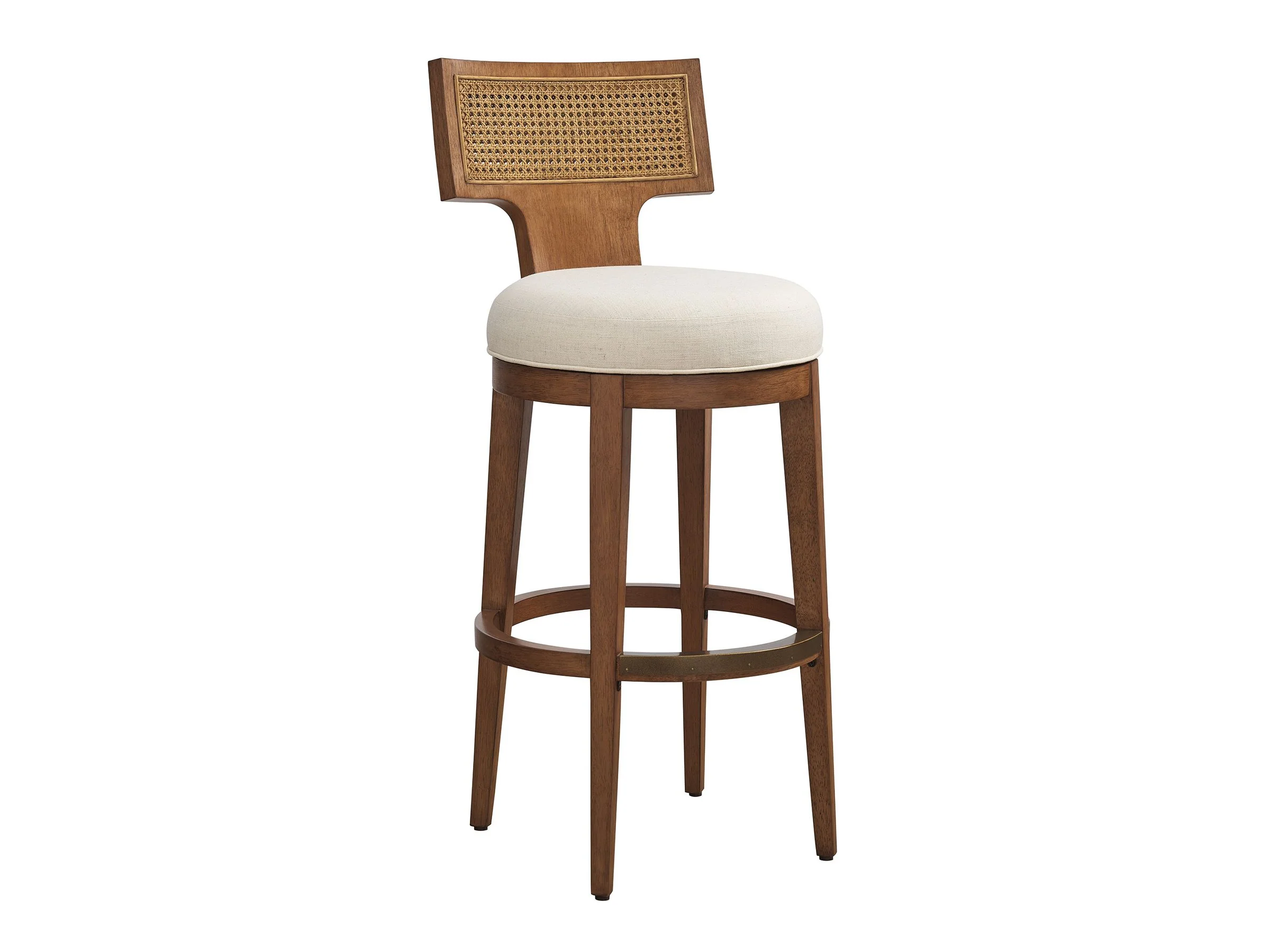 La Costa Calavera Woven Swivel Bar Stool