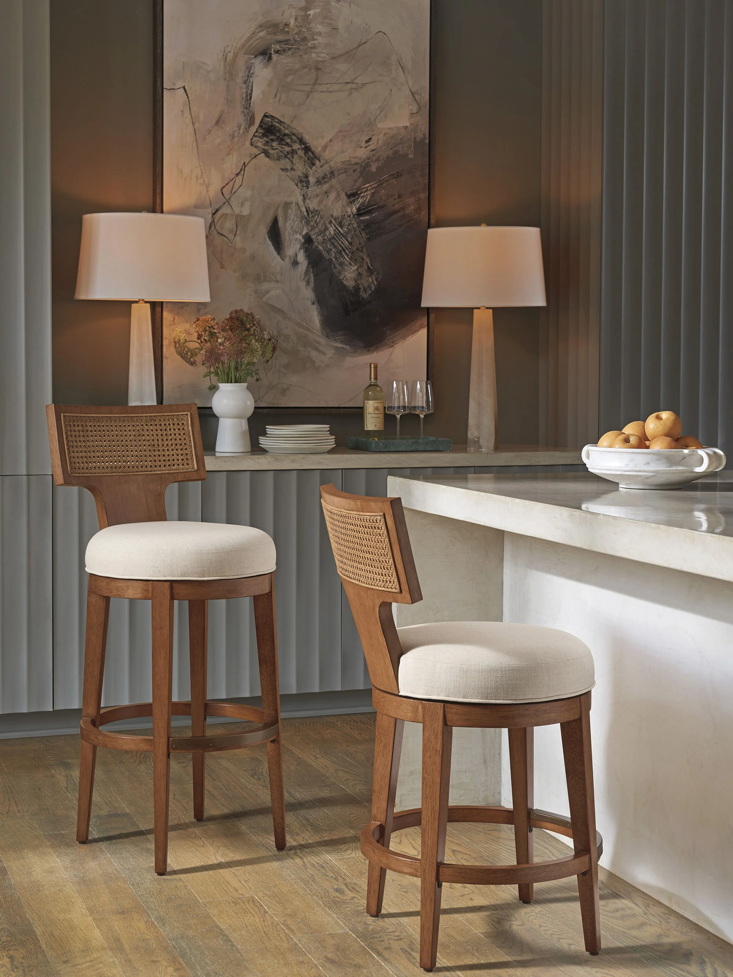 La Costa Calavera Woven Swivel Counter Stool - Image 2