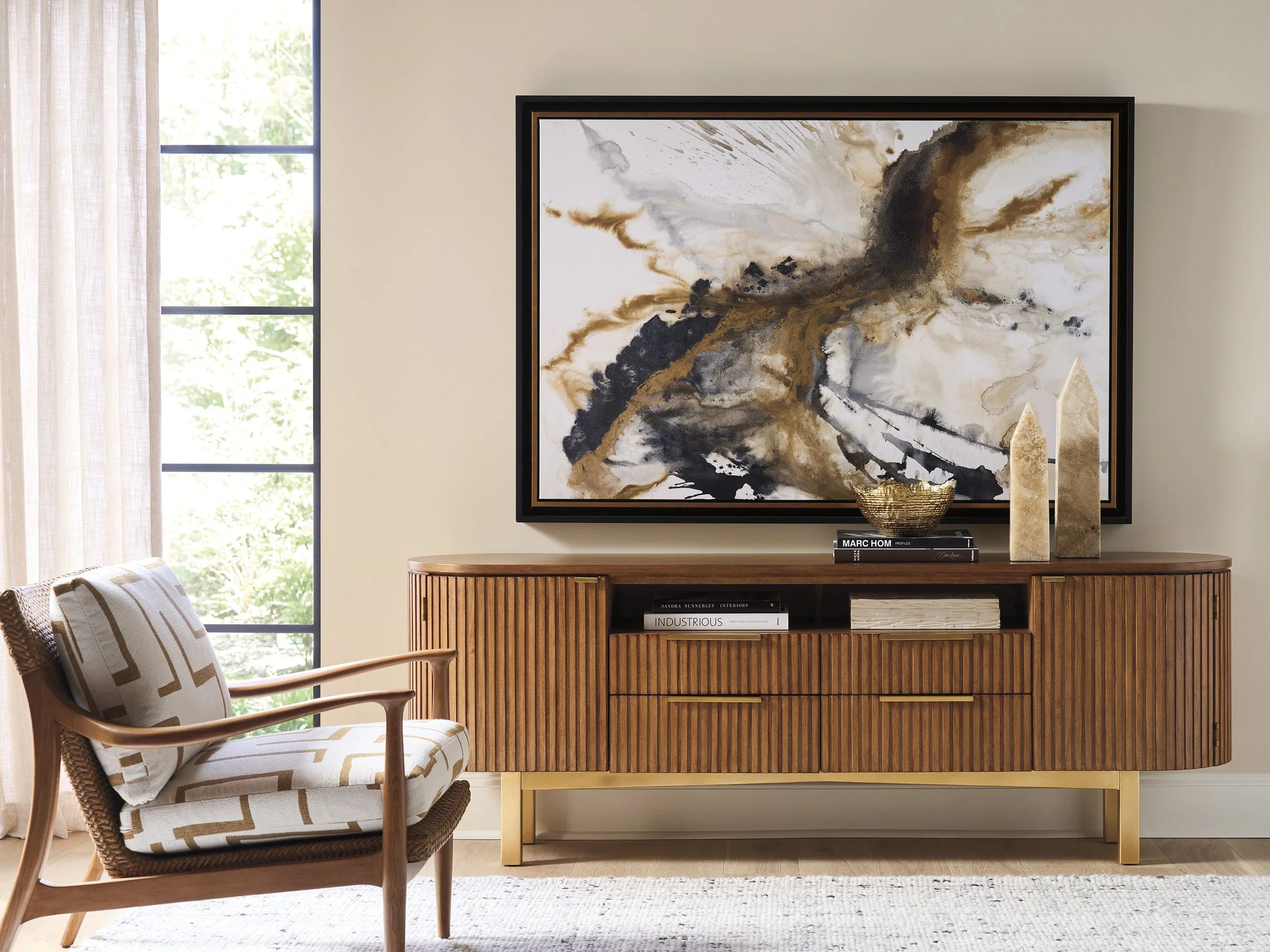 La Costa Crescent Bay Media Console - Image 2