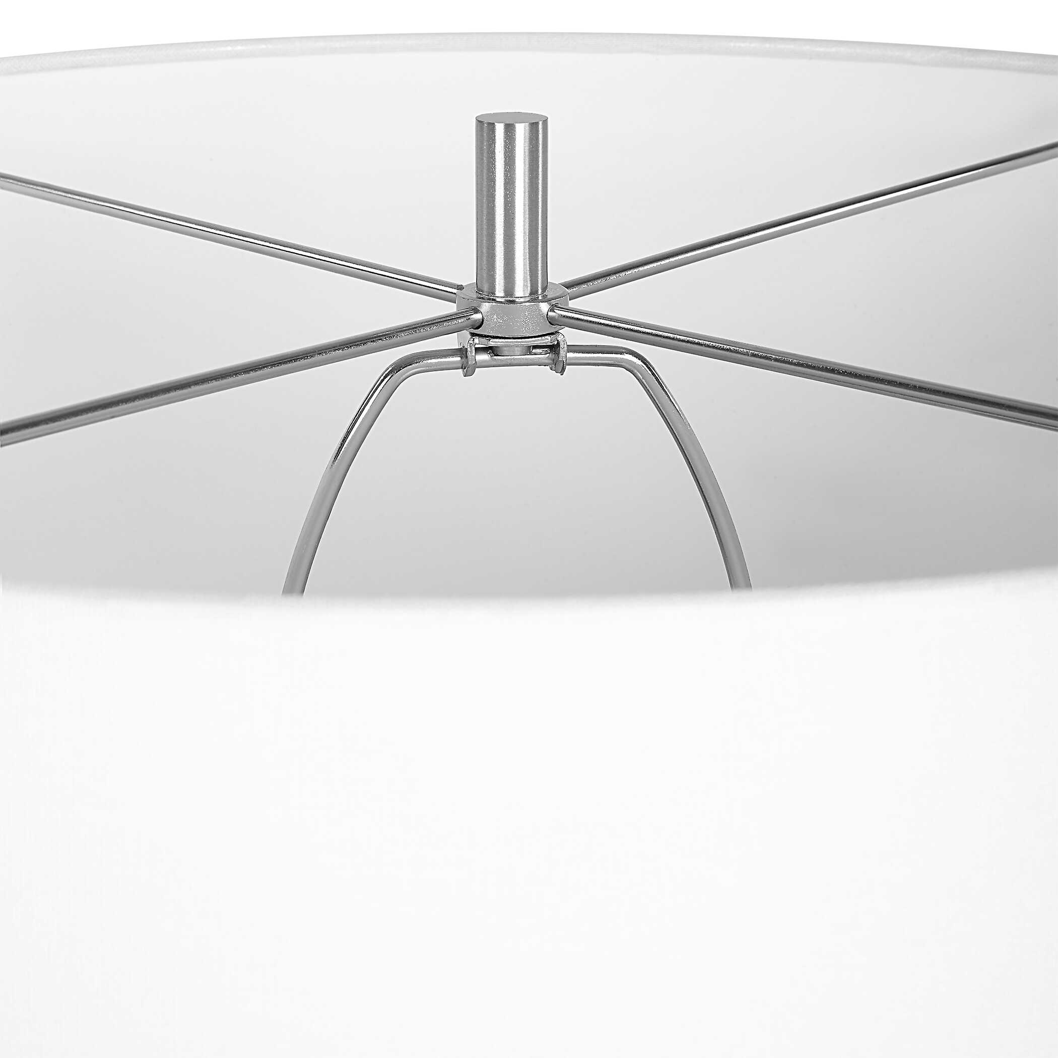 Laced Up Sea Foam Glass Table Lamp - Image 6