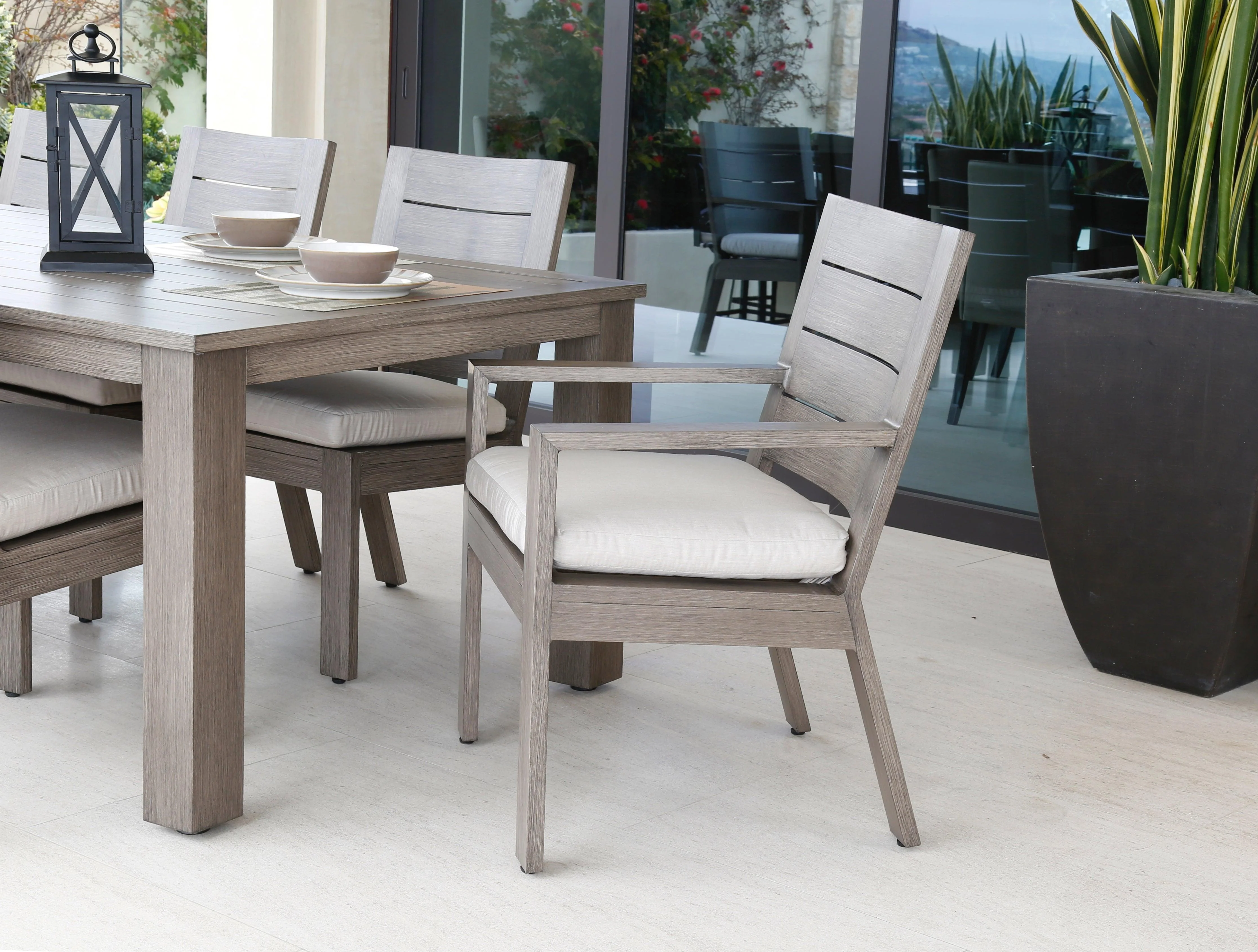 Laguna Dining Chair in Canvas Flax, No Welt - Image 2