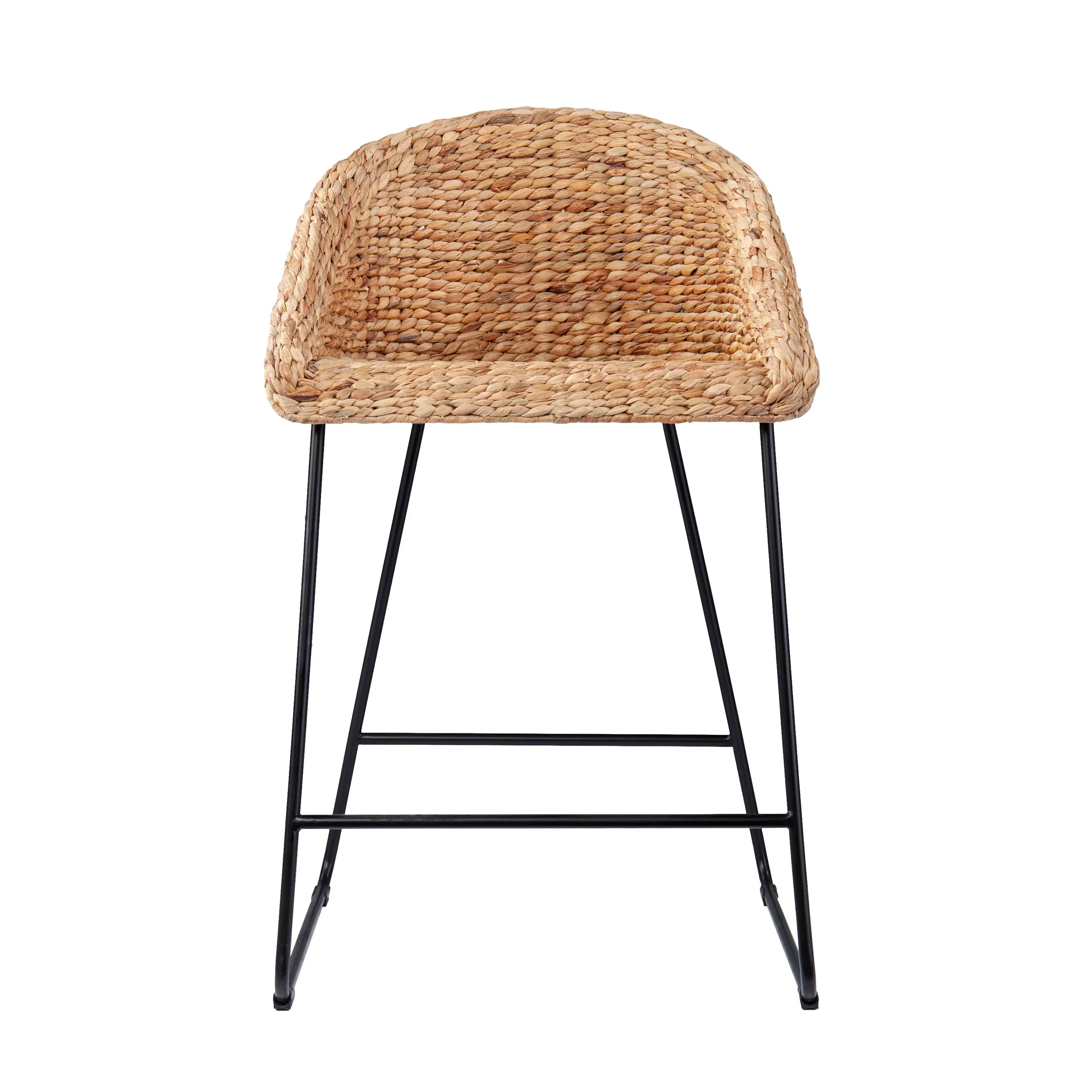 Landrine Water Hyacinth Counter Stools – 2pc Set - Image 3
