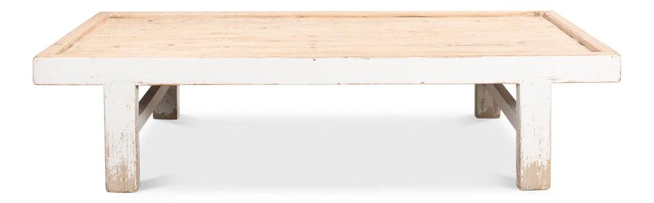 Large Wood Panel Coffee Table - Image 2