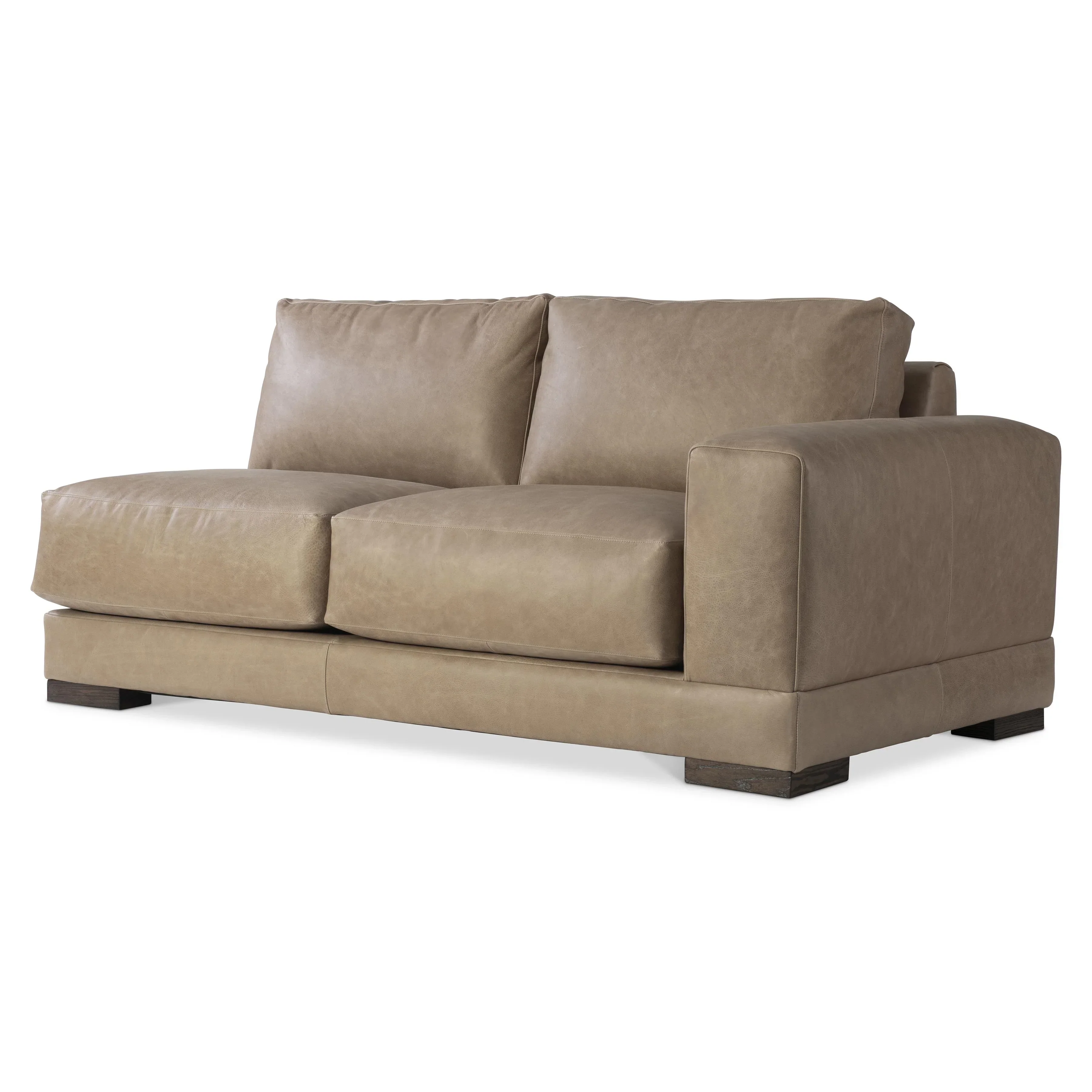 Lars Leather Right Arm Loveseat - Image 4