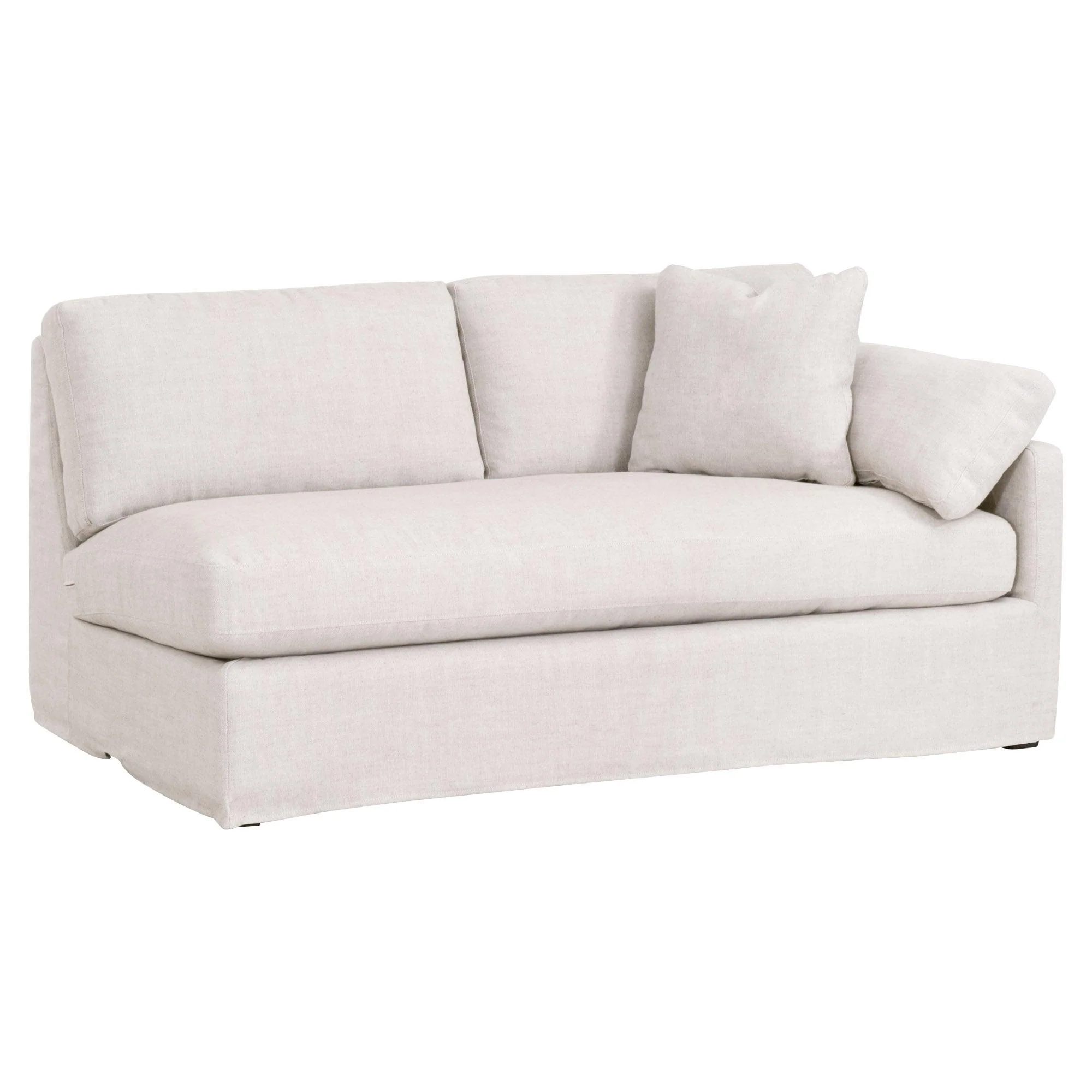 Lena Modular Slipcover 2-Seat Right Slope Arm Sofa - Image 4