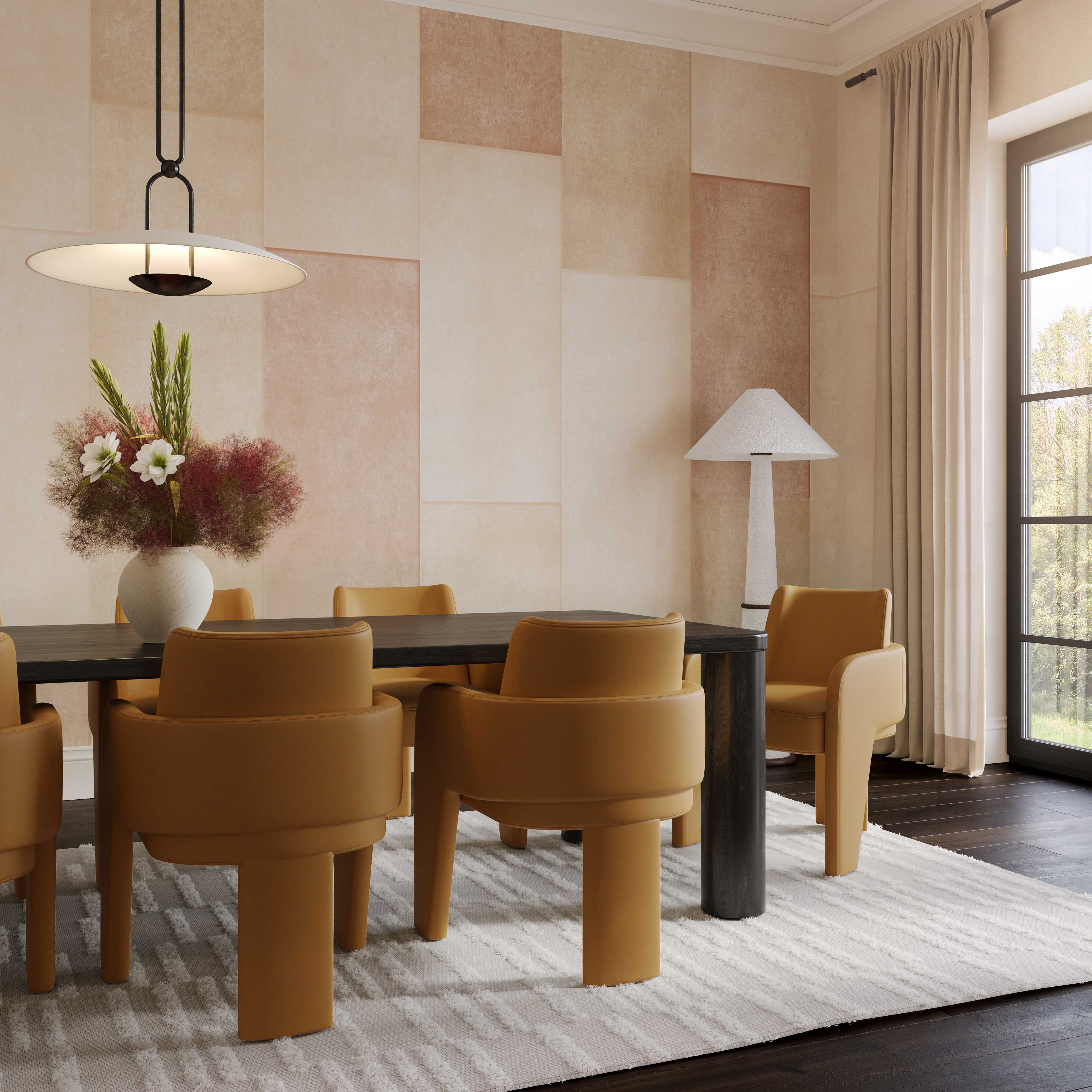 Leo Performance Vegan Leather Dining Chair - Image 19