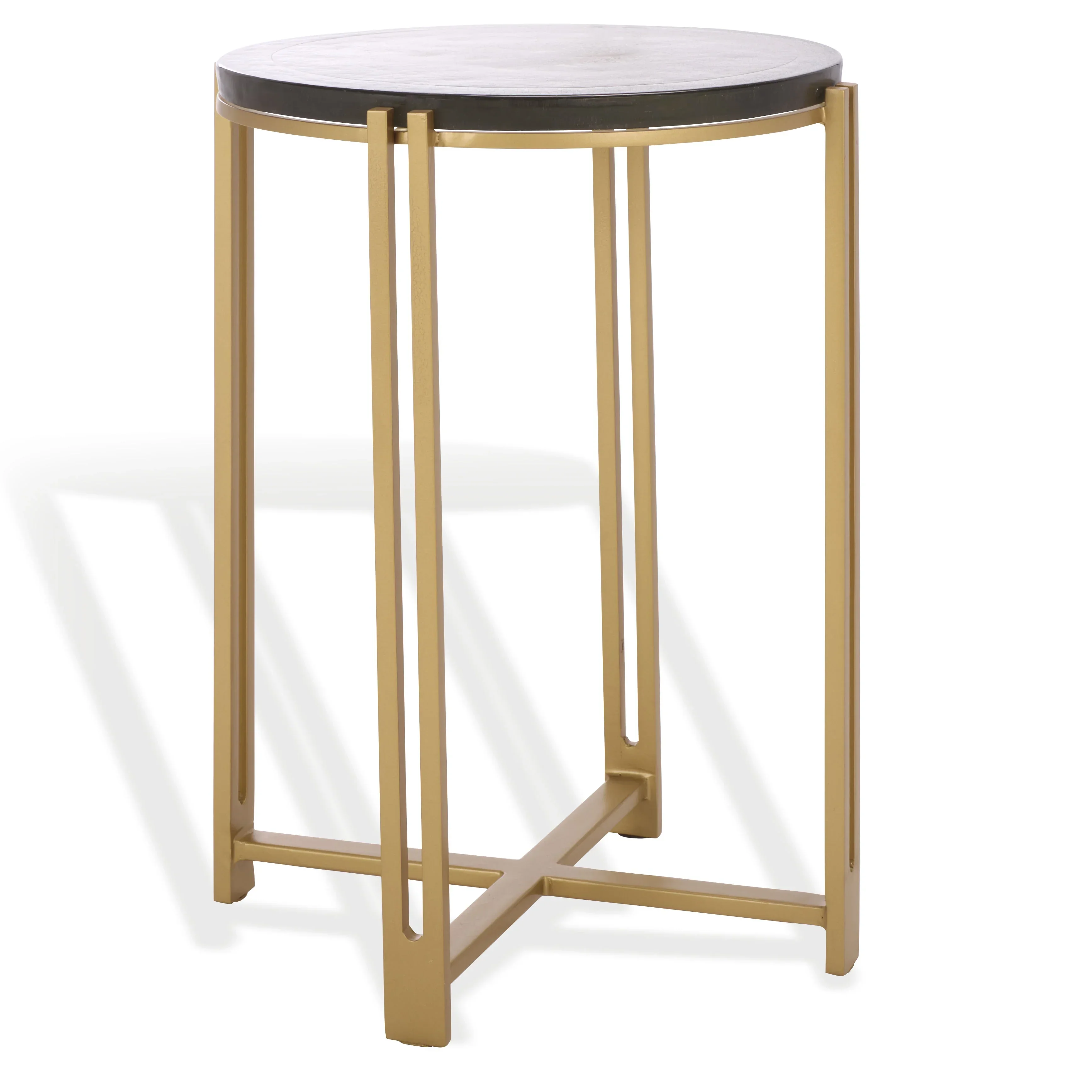 Levitt Cast Glass Top Accent Table - Image 3