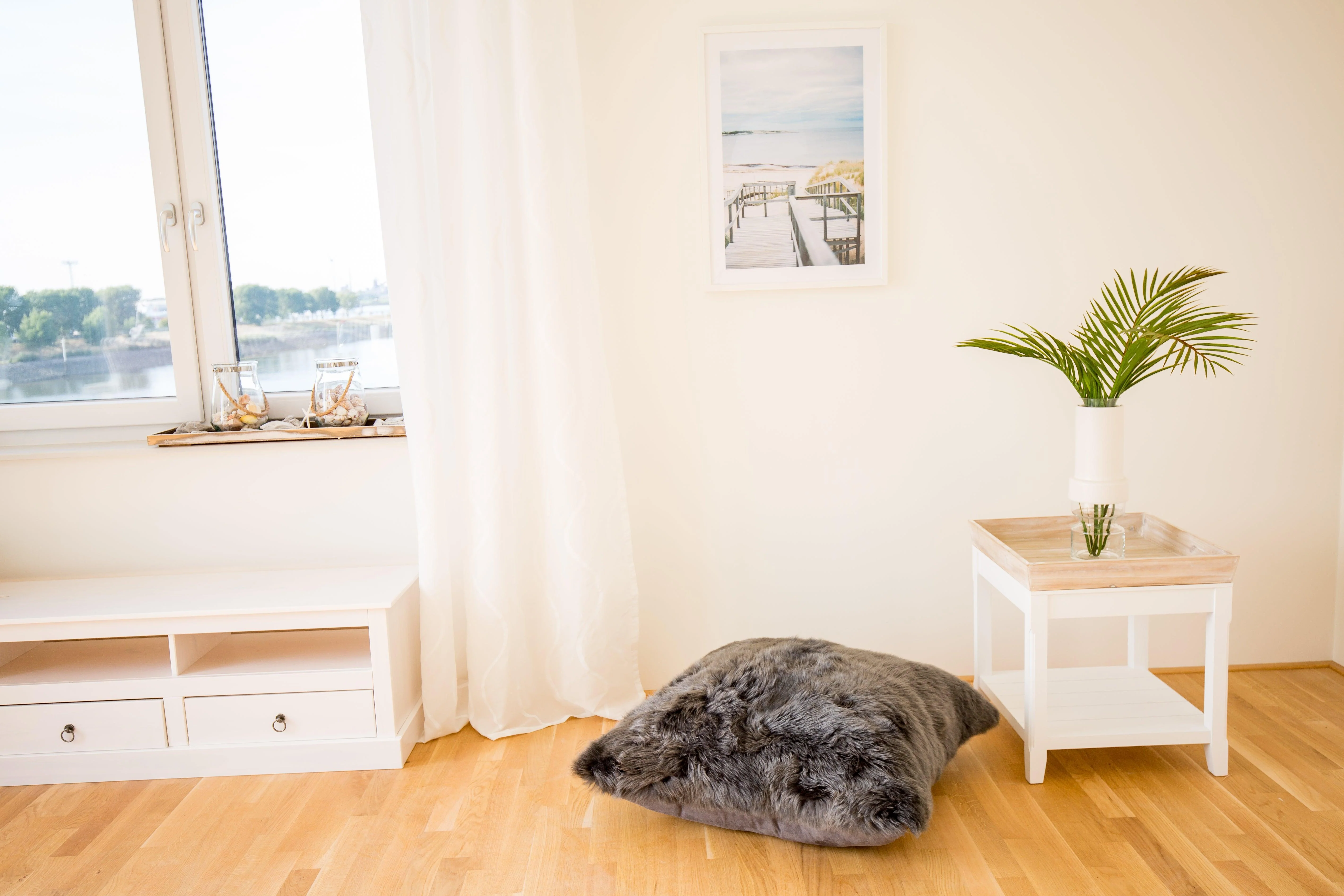 Longwool Sheepskin Square Cushion - Image 5
