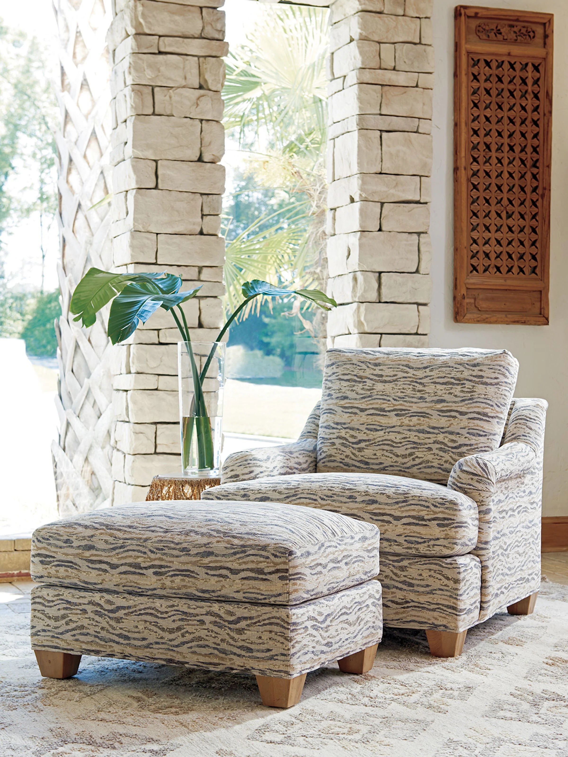 Los Altos Barton Ottoman - Image 2