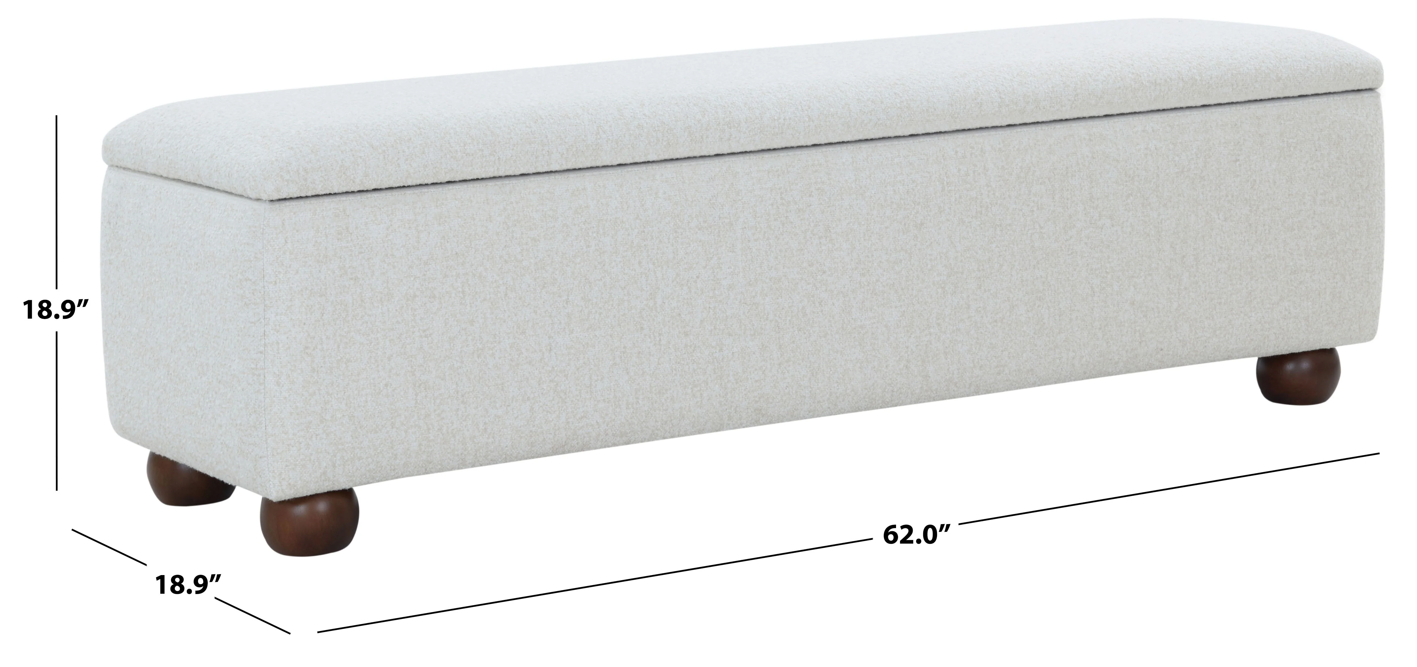 Lucija Boucle Storage Bench - Image 18