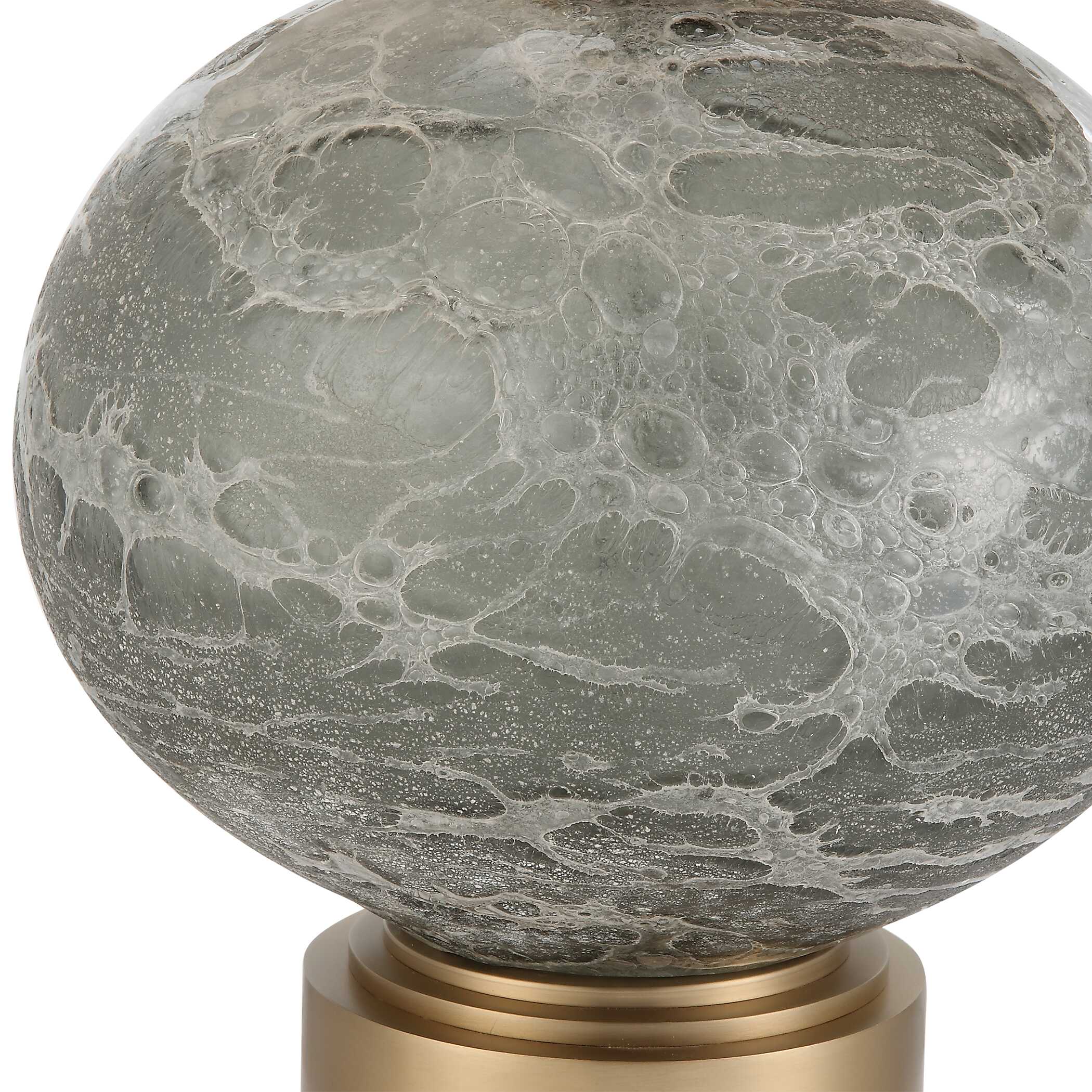 Lunia Gray Glass Table Lamp - Image 6