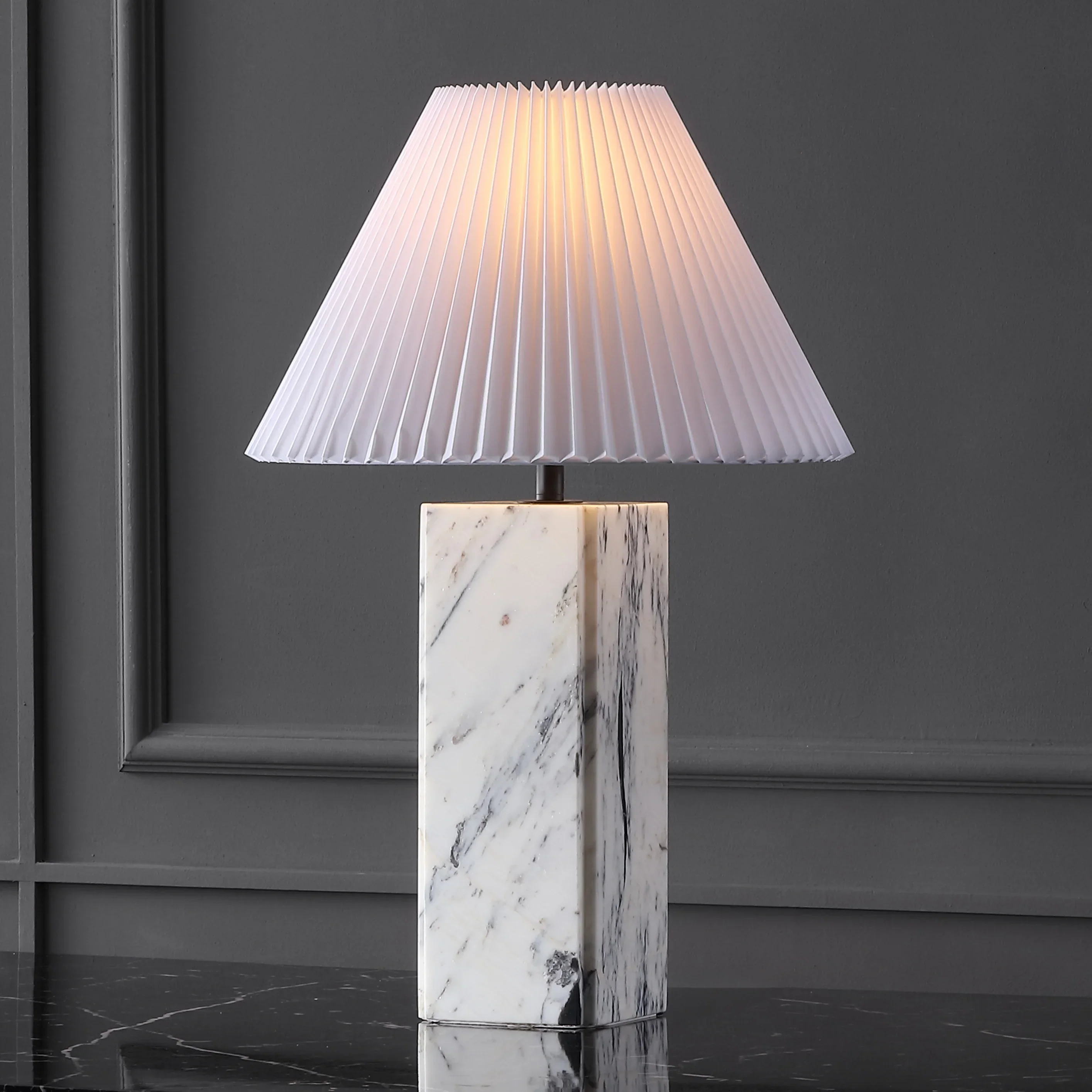 Mackenzie Square Marble Table Lamp - Image 38