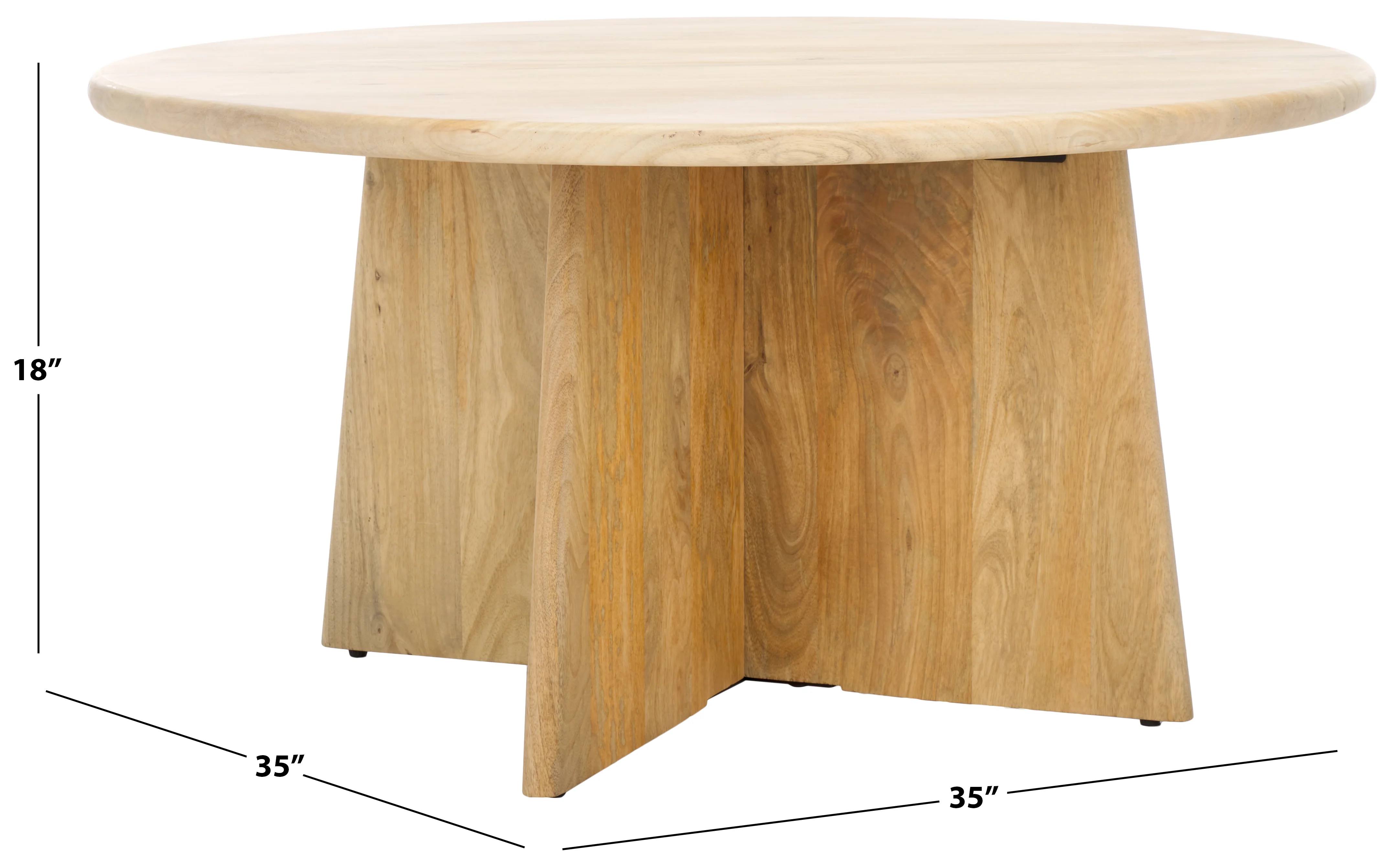Madilynn Round Wood Coffee Table - Image 20