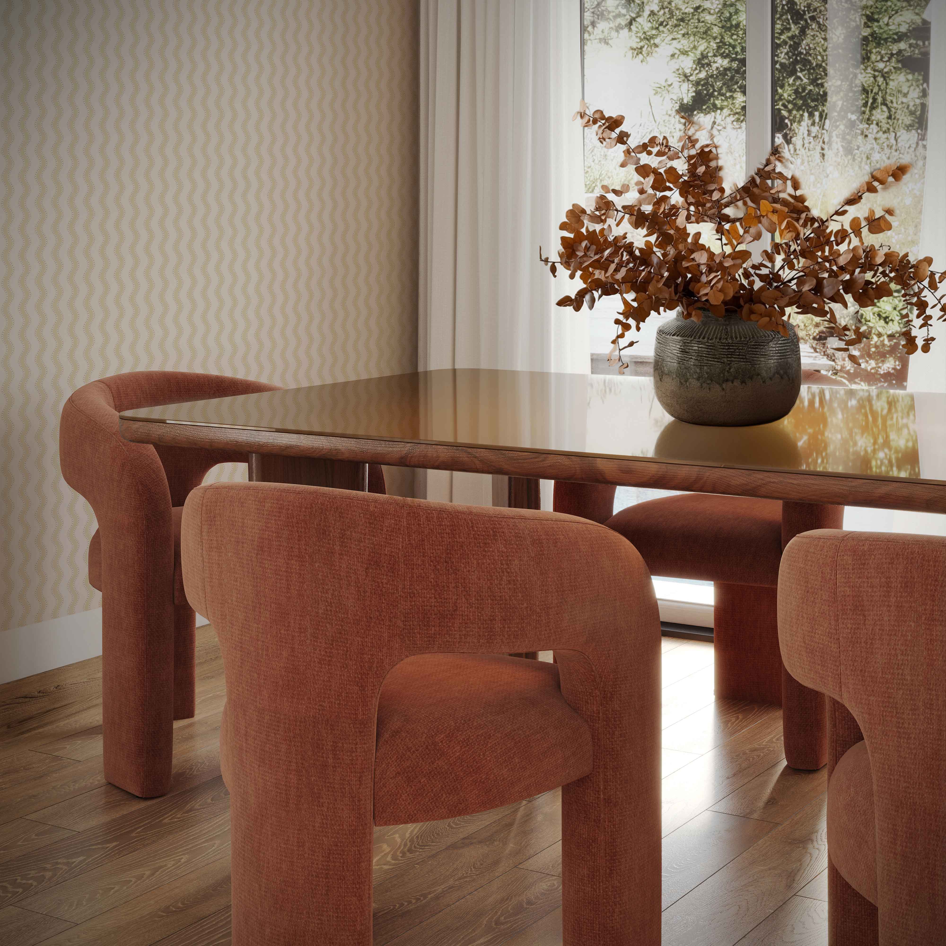 Malone Performance Chenille Dining Chair - Image 8