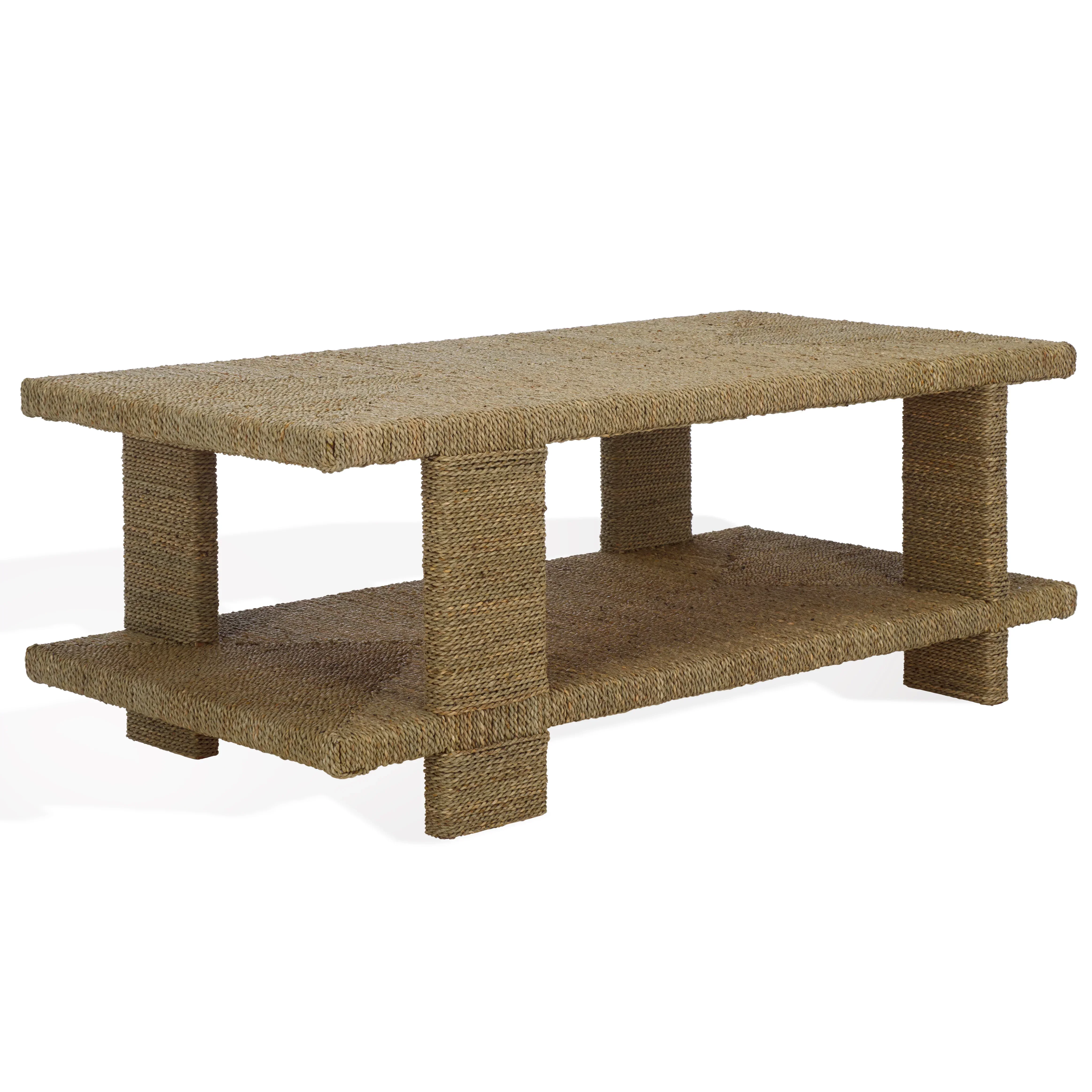 Malta Woven Seagrass Coffee Table - Image 3