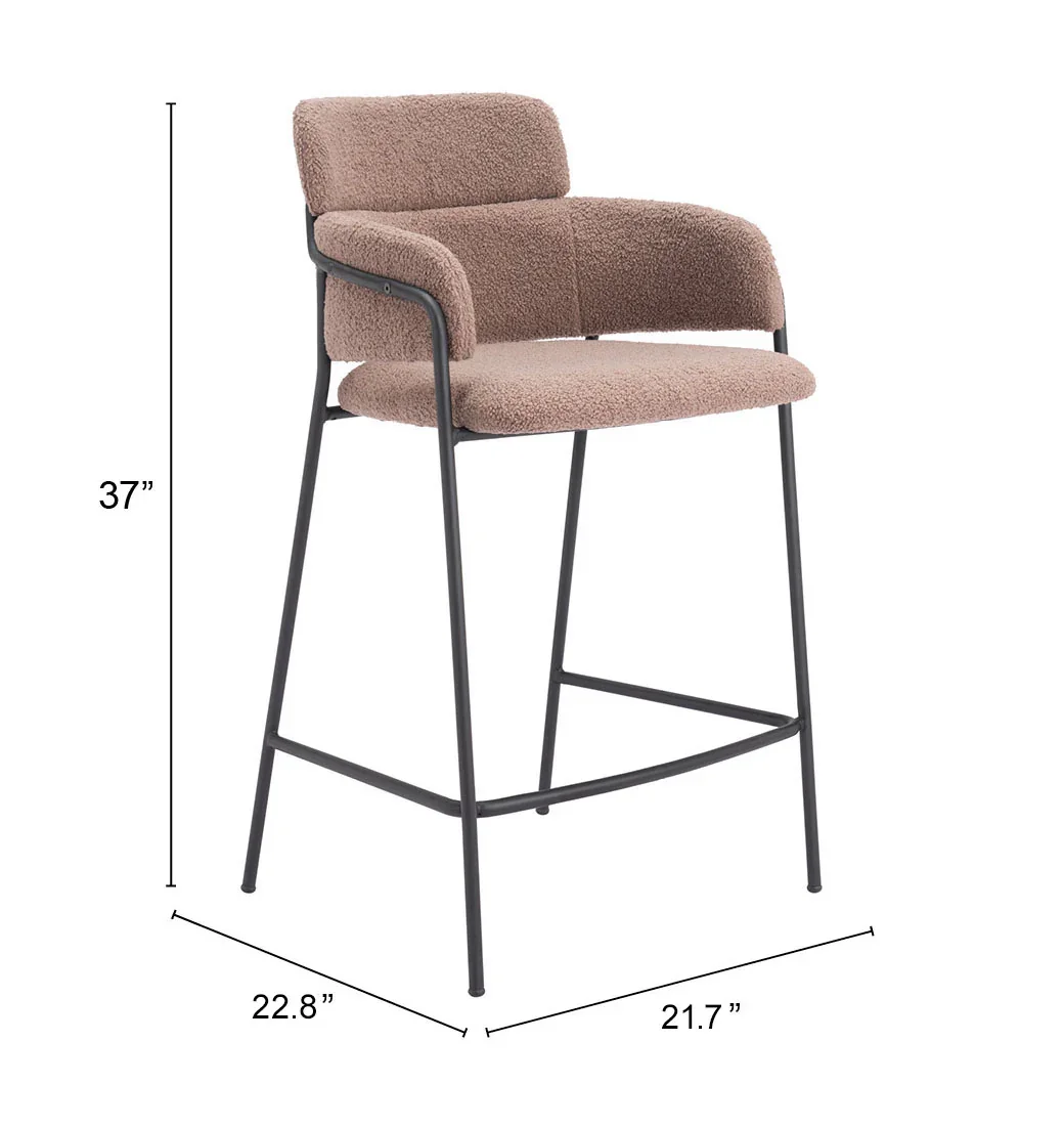 Marcel Counter Stool (Set of 2) Brown - Image 6