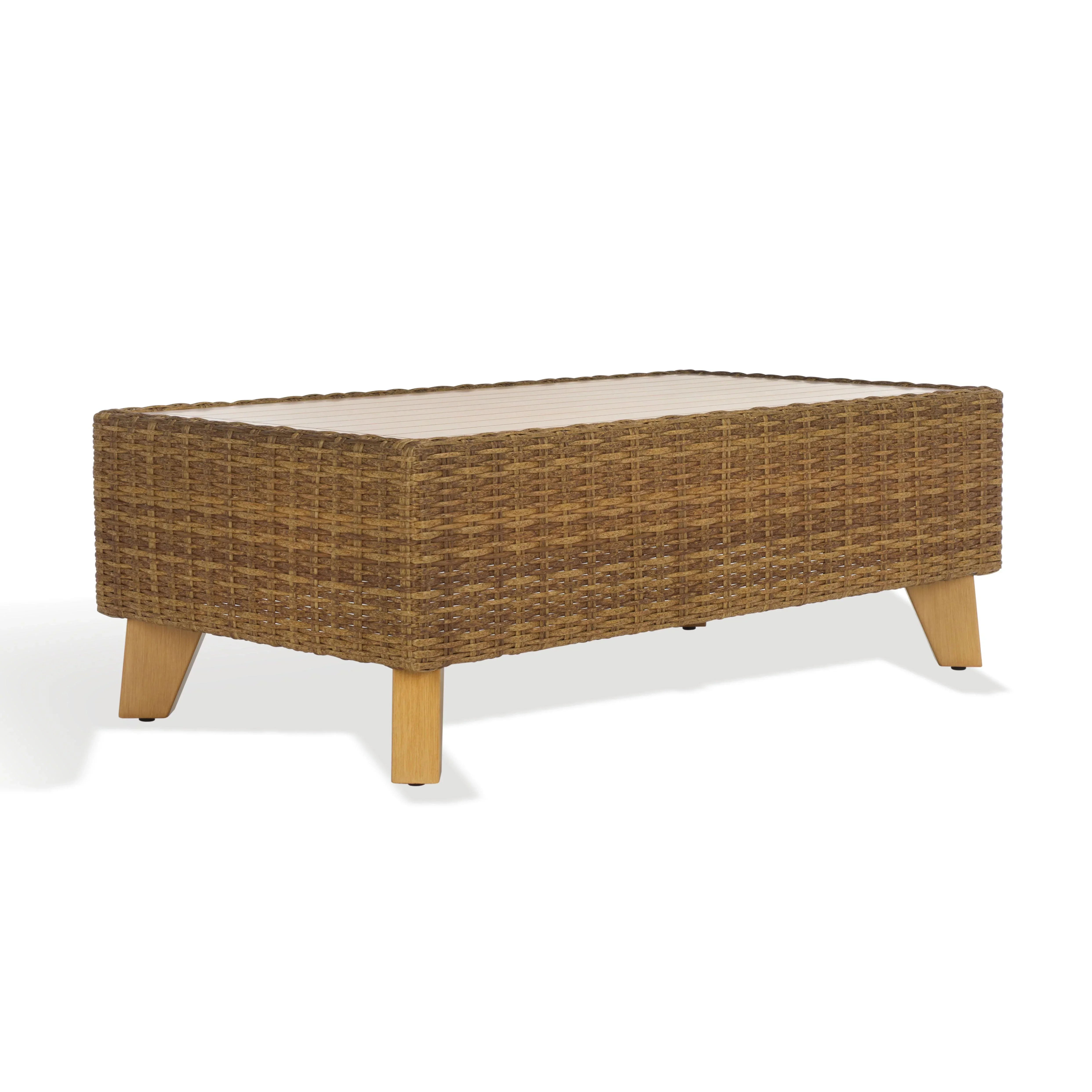 Margarita Wicker Outdoor Coffee Table - Image 3