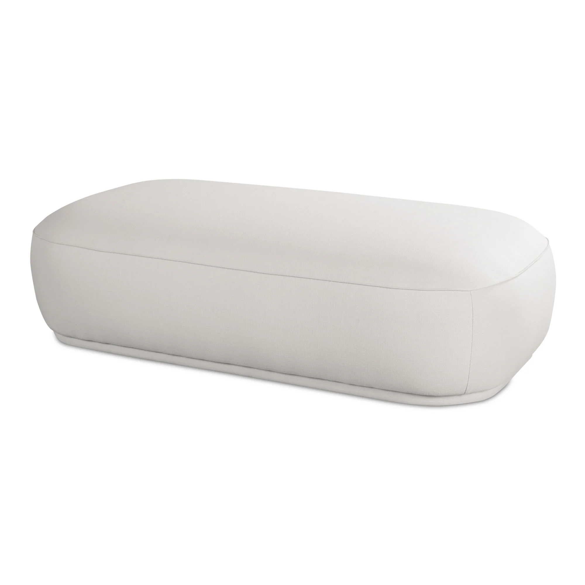 Marion Rectangular Ottoman White - Image 4