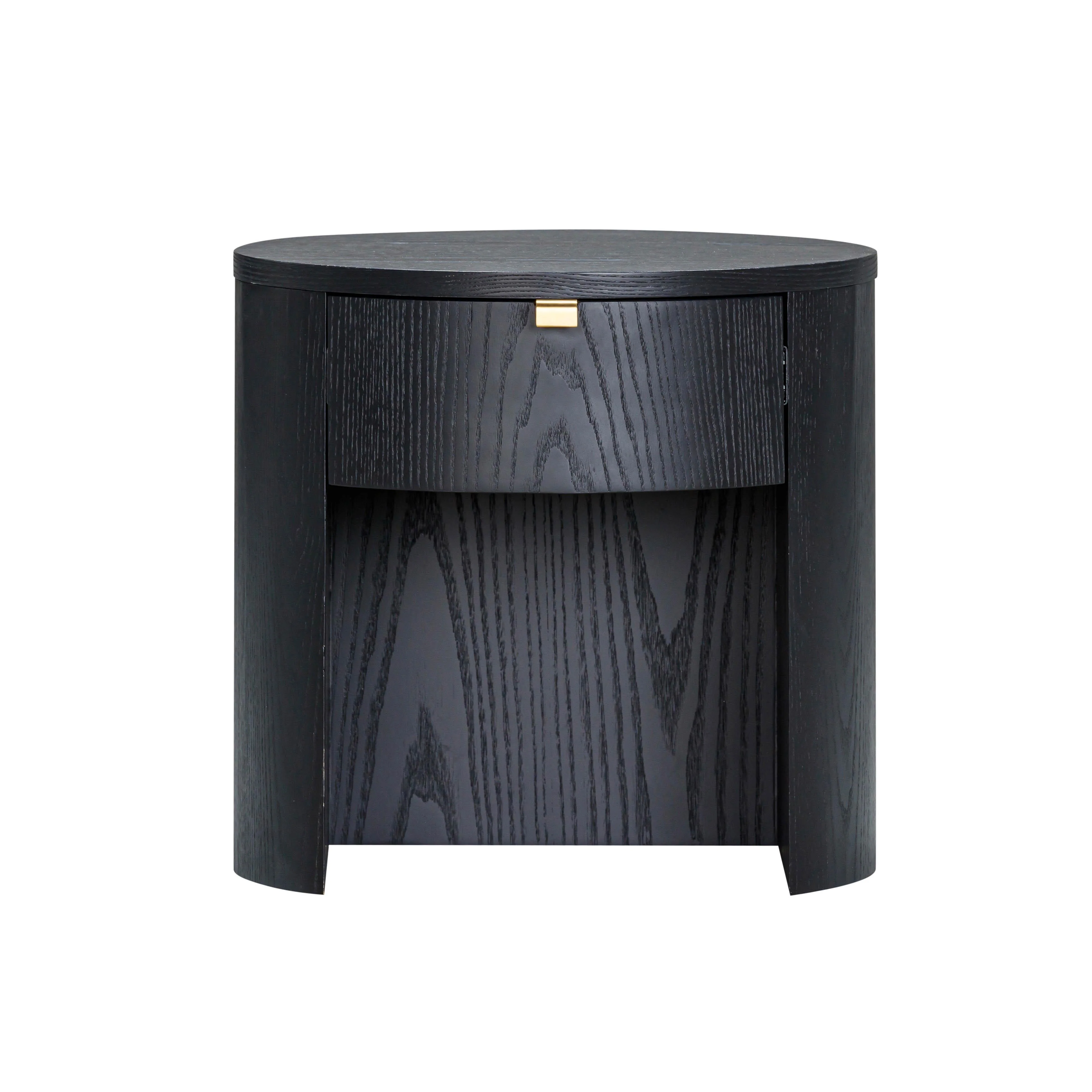 Marlow 19" Wood Round Nightstand With Drawer - Image 9