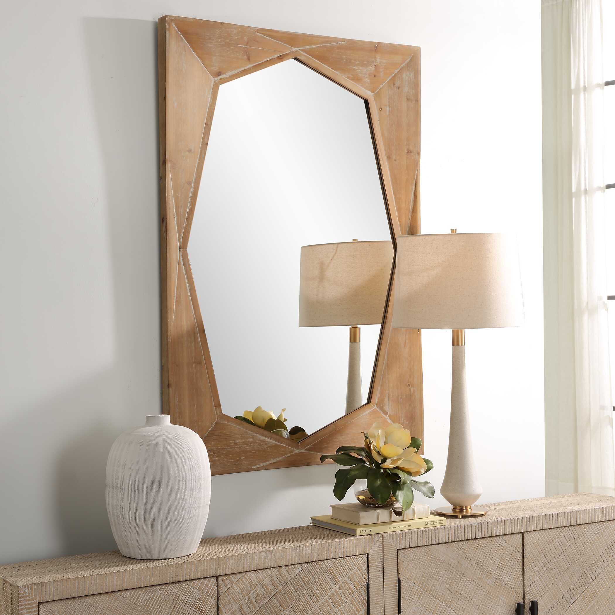 Marquise Natural Wood Mirror - Image 3