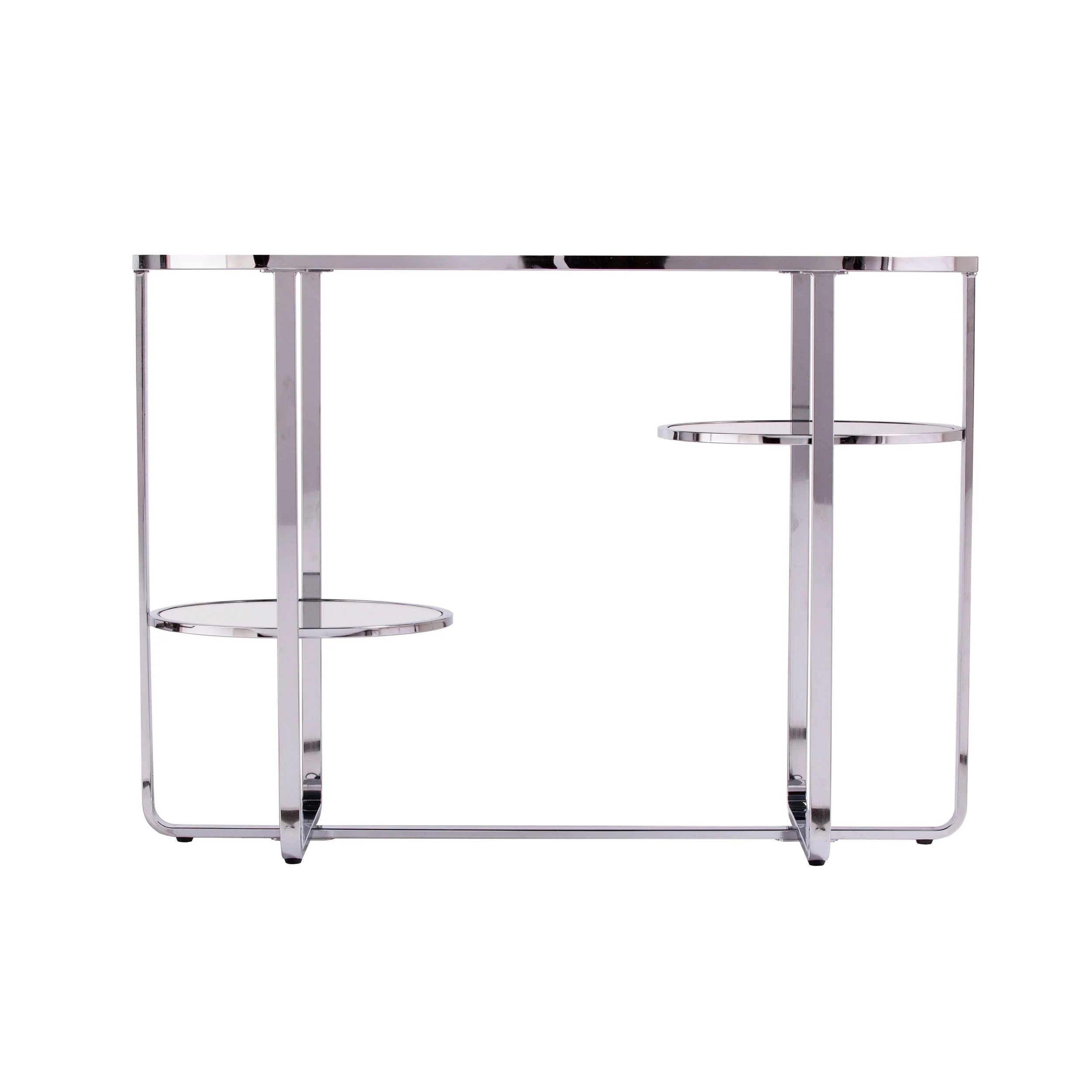 Maxina Mirrored Console Table w/ Storage - Image 6