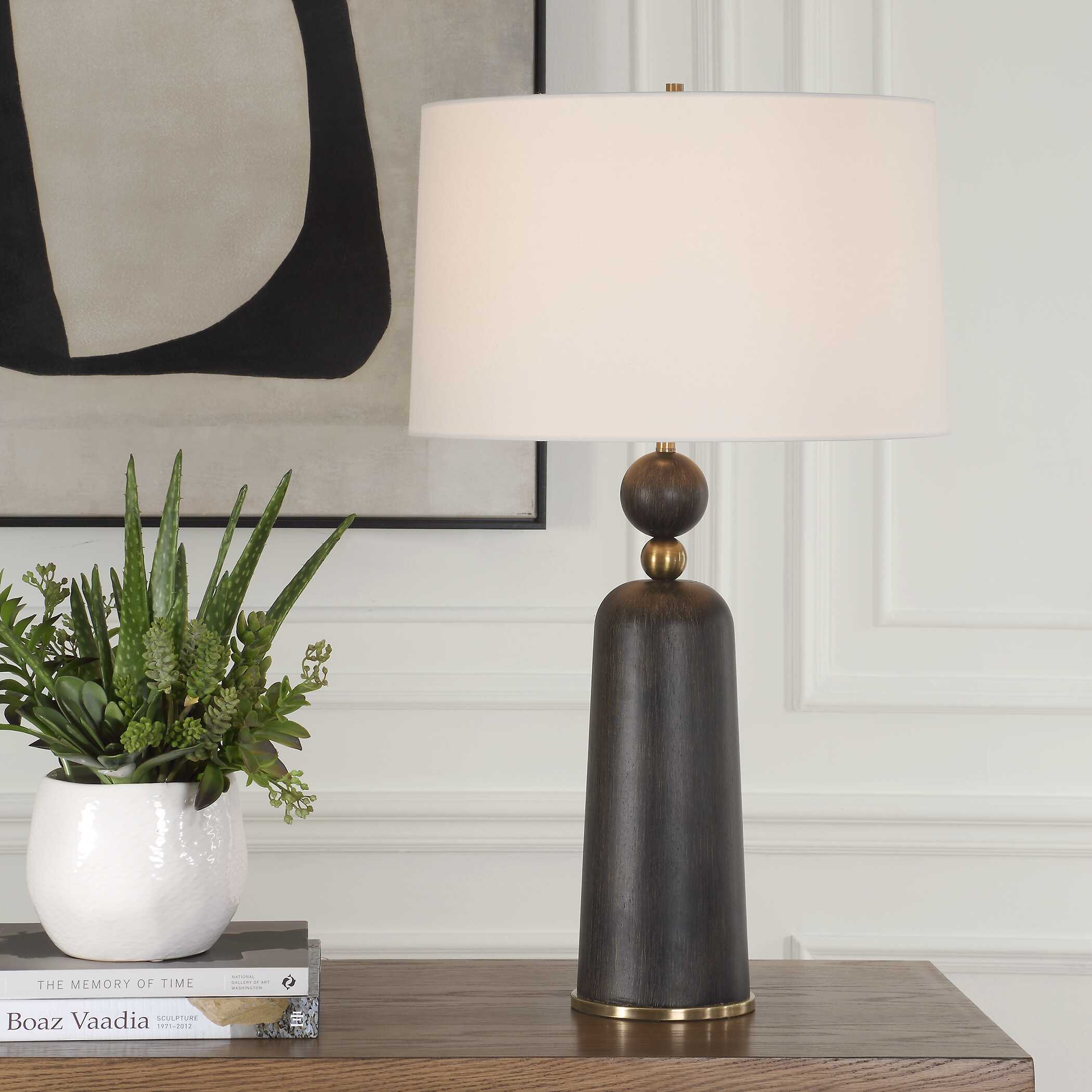 McQuinn Dark Walnut Table Lamp - Image 2