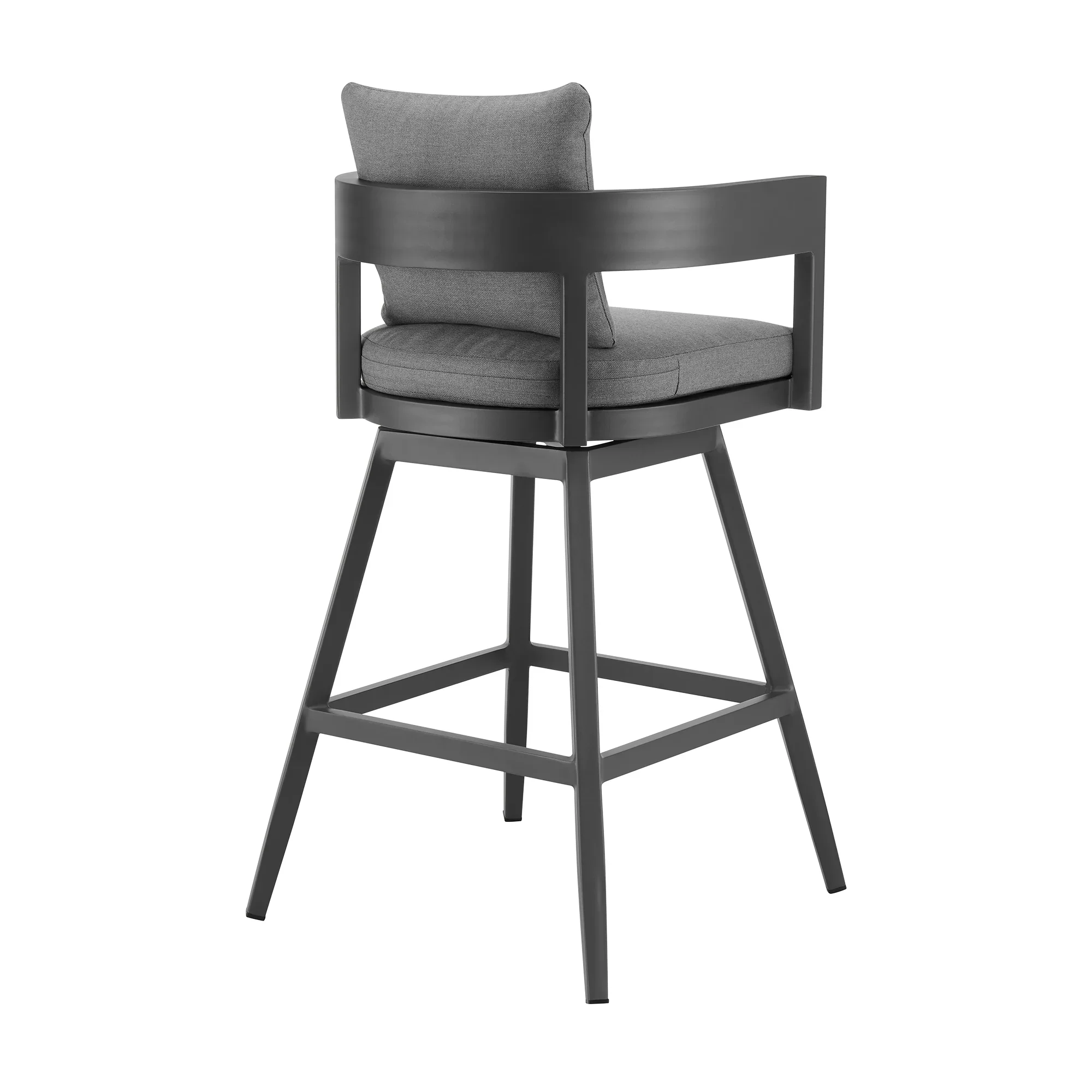 Menorca Outdoor Swivel Barstool - Set of 2 - Image 3