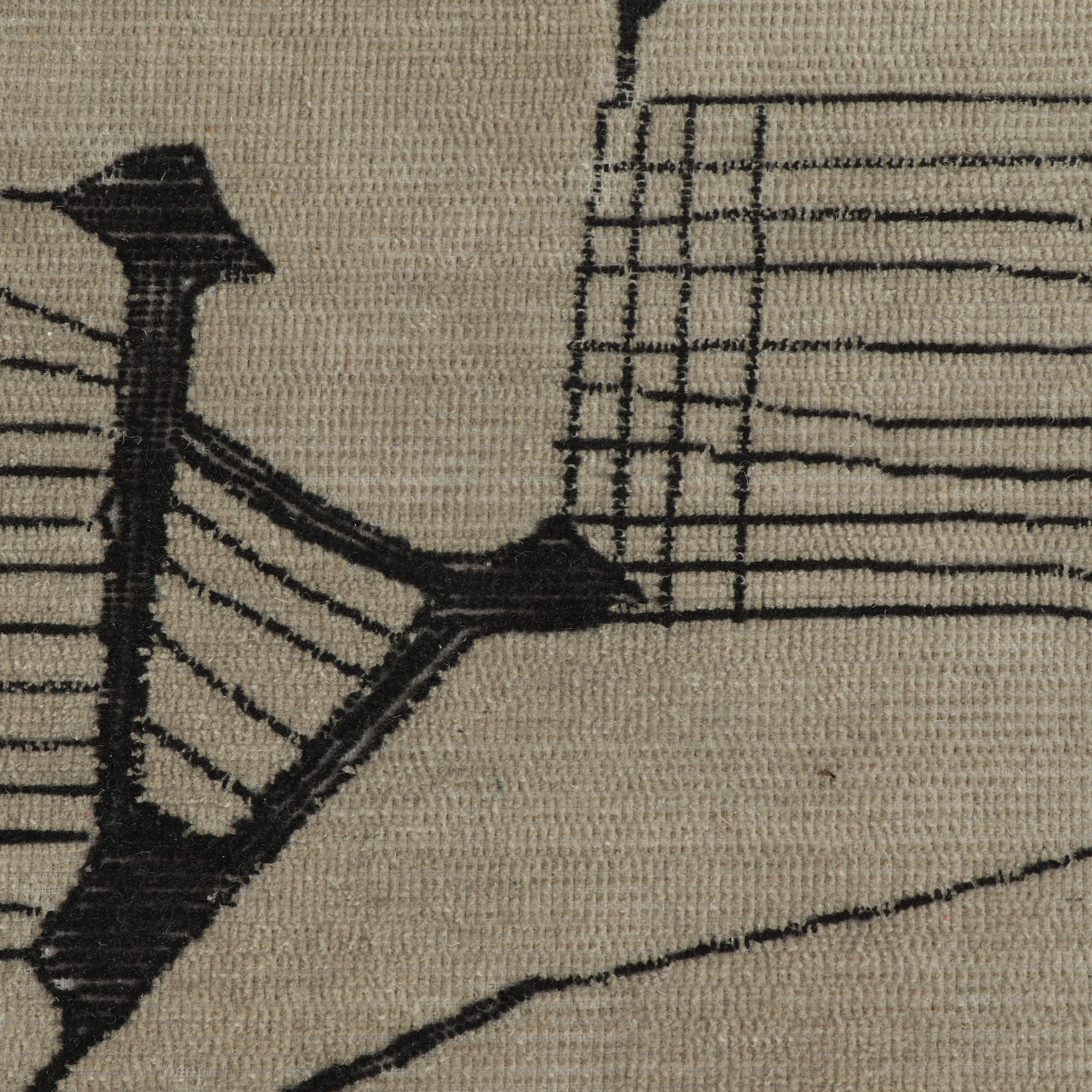Mezzo Natural Hand Tufted Floor Rug 5'X8' - Image 4