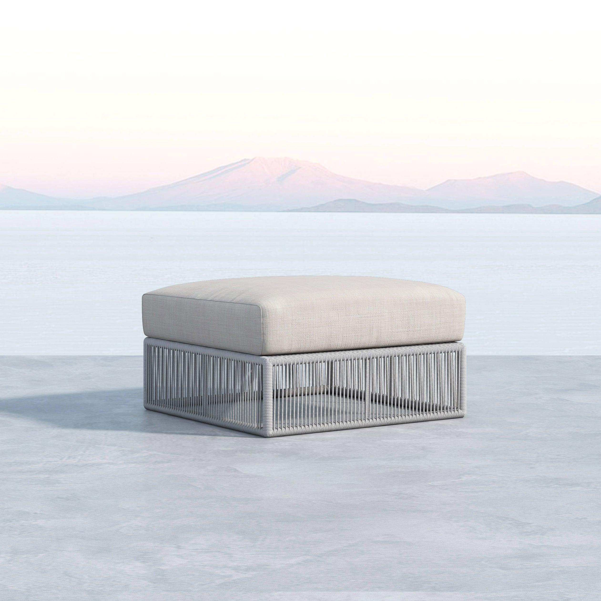 Miami Ottoman in Echo Ash w/ Self Welt - Image 2