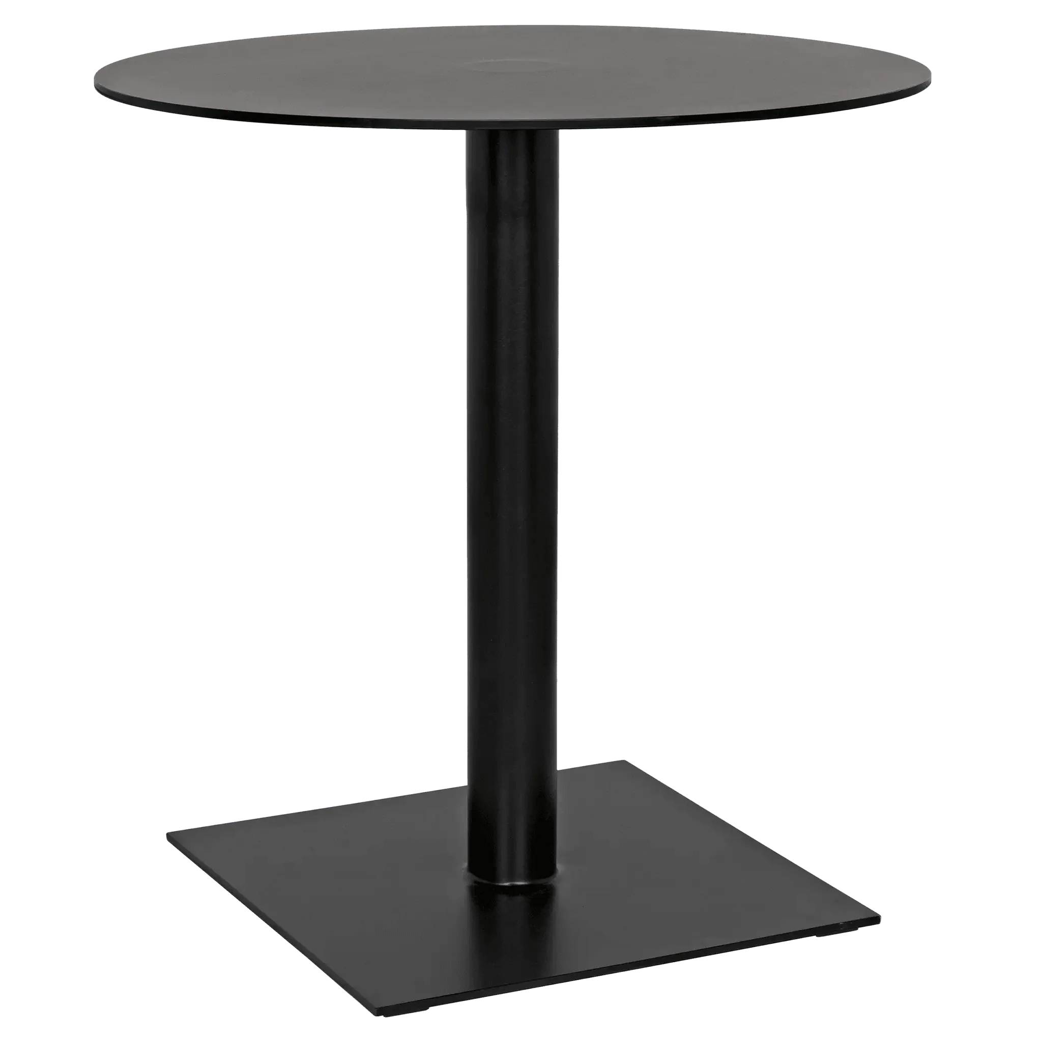 Mies Side Table, Black Steel