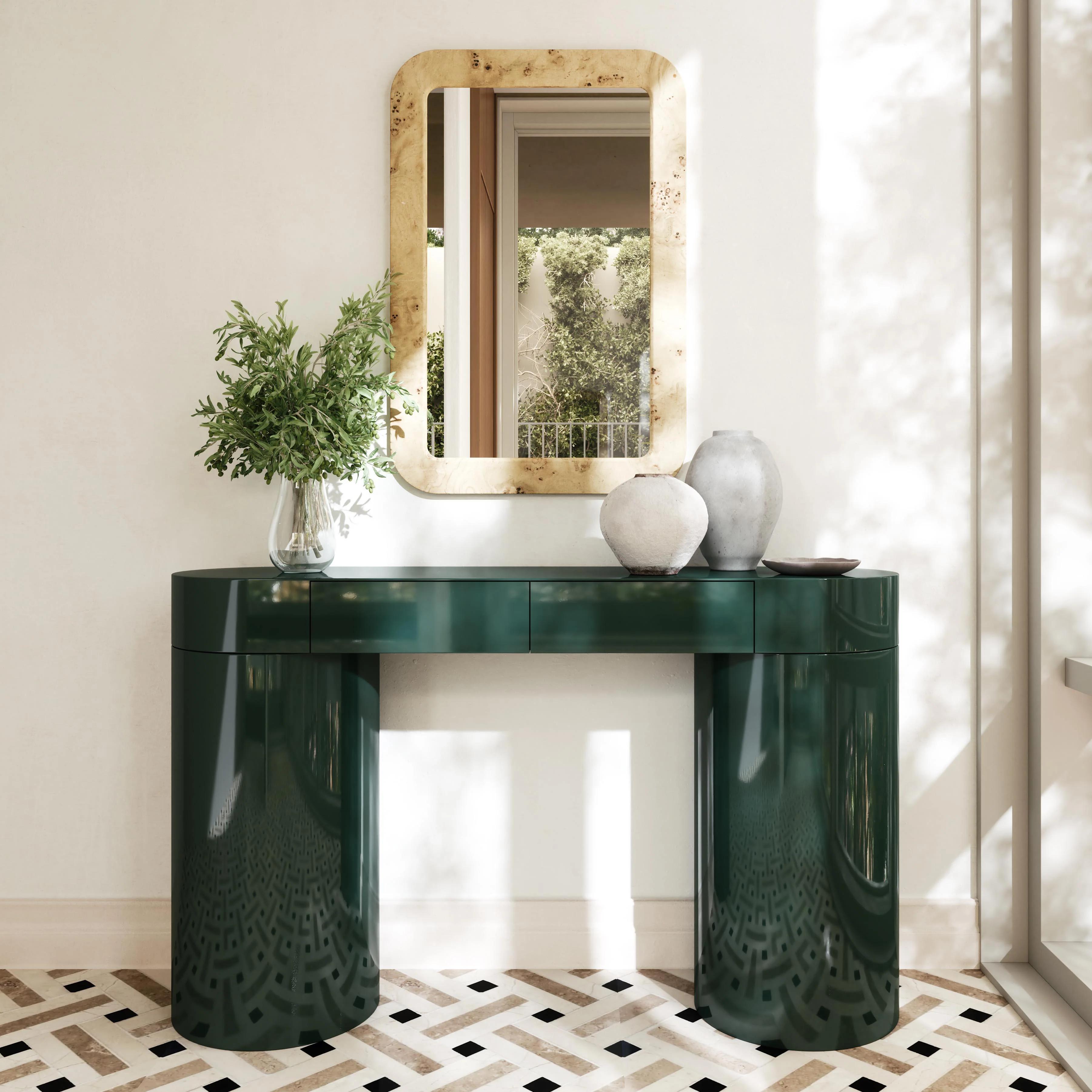 Mira 50" High Gloss Console Table - Image 2