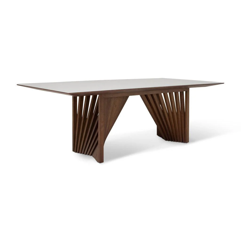 Modern Brazilian - Laguna - Glass Top Dining Table - Image 6