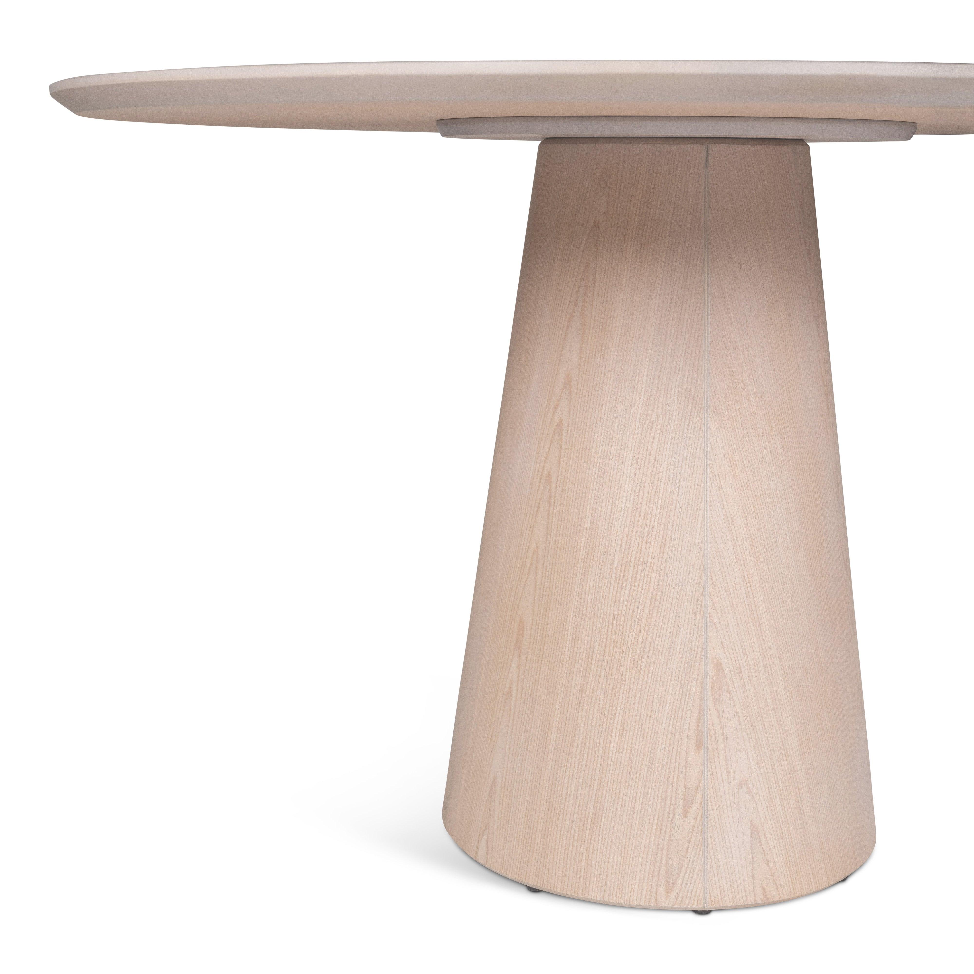 Modern Brazilian - Mona - Wooden Top Round Dining Table - Image 9
