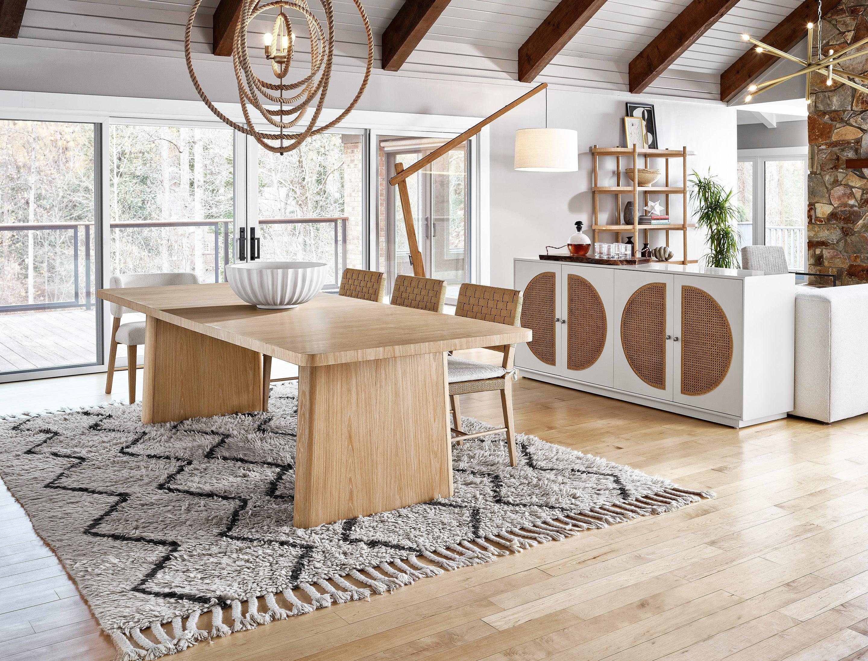 Modern Nomad Rectangular Dining Table - Image 7