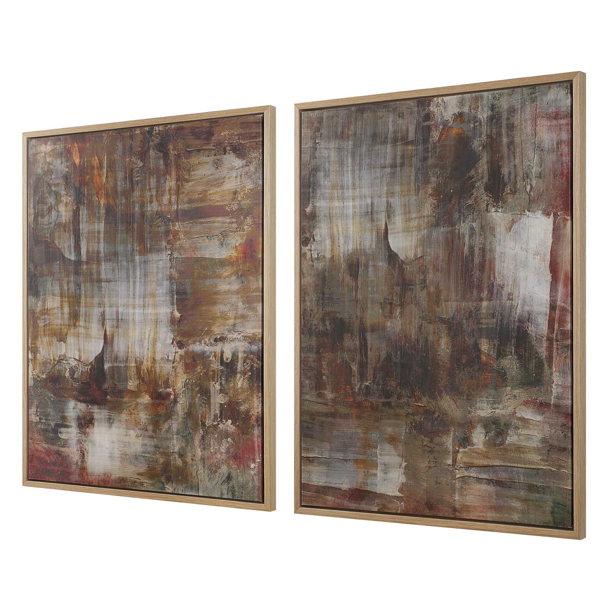 Molten Patina Framed Canvases - Set of 2 - Image 4