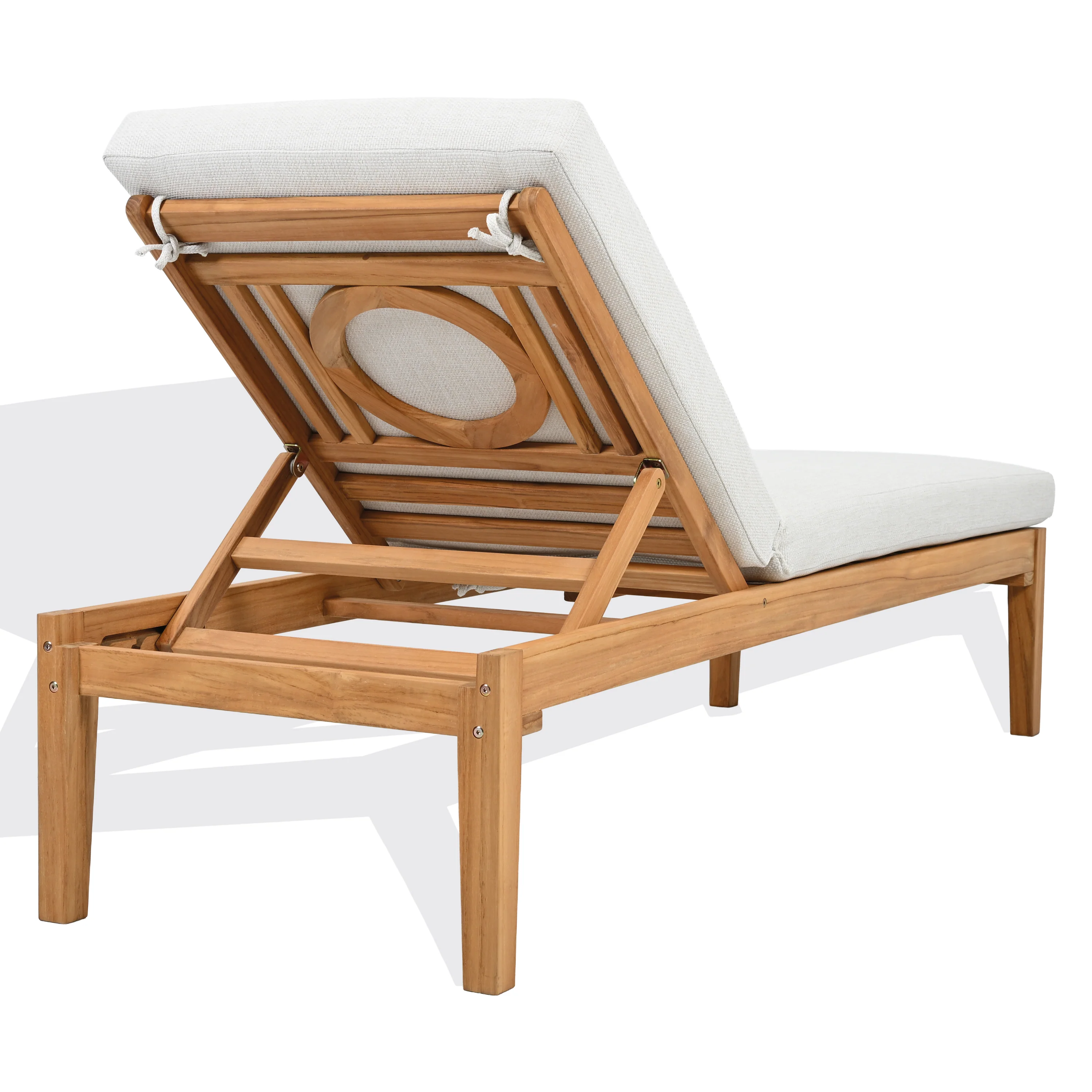 Montclair Teak Chaise Lounge - Image 6
