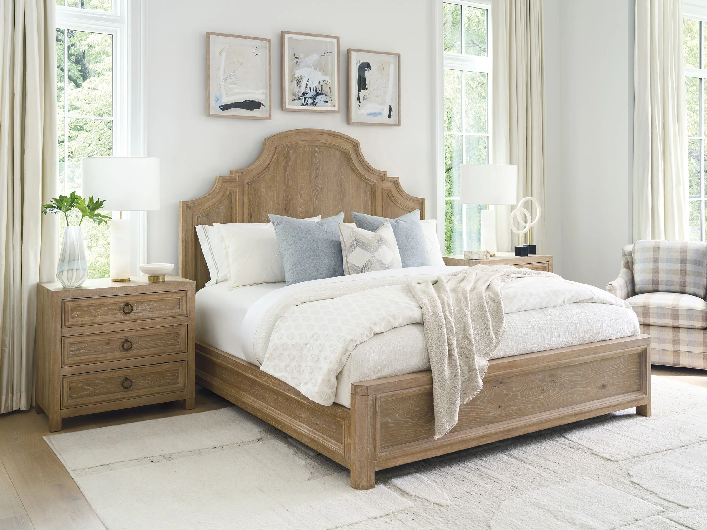 Montecito Valley Club Panel Bed California King - Image 2