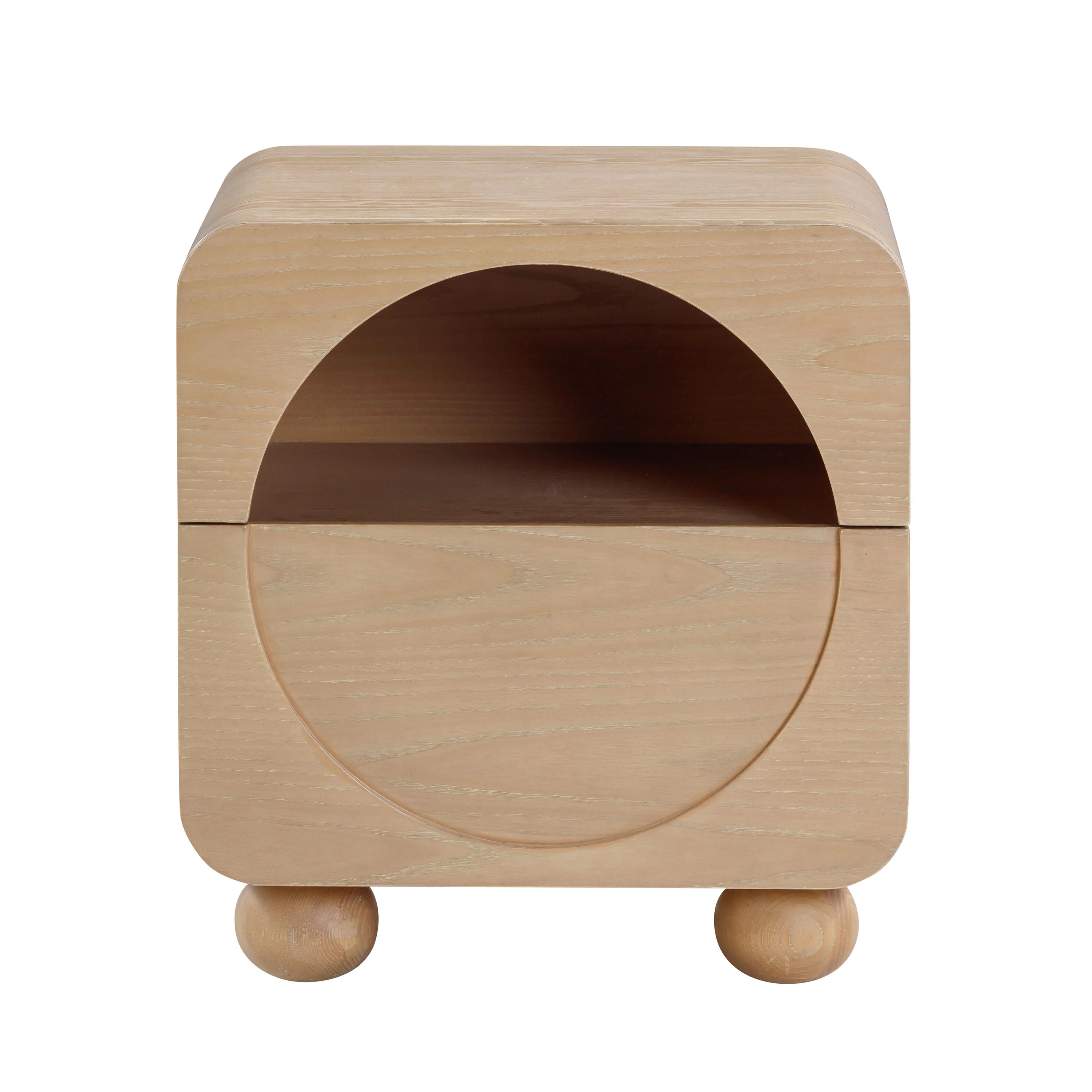 Moonrise 20" Natural Ash Nightstand With Drawer - Image 3