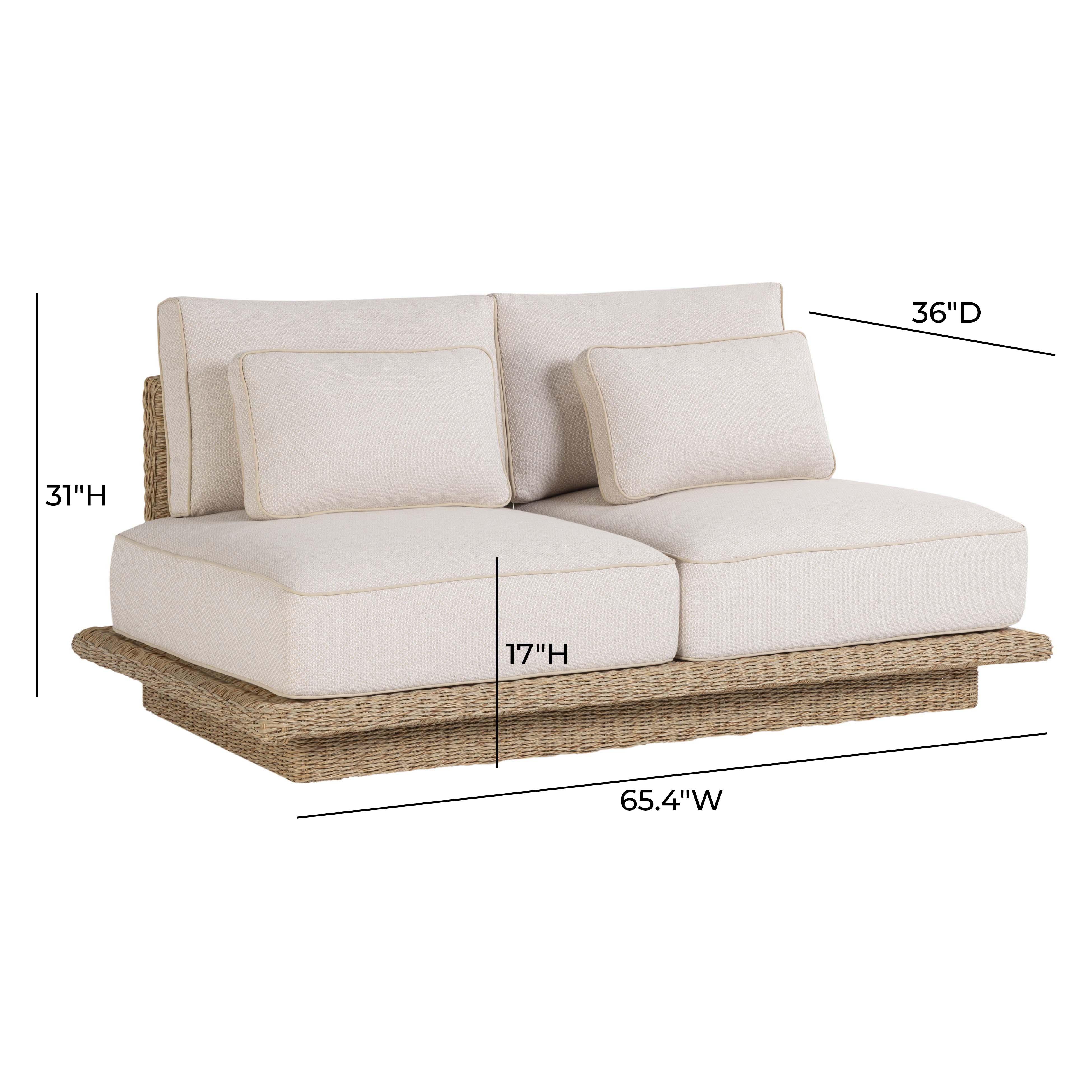 Mora Cream Outdoor Sofa - Image 12