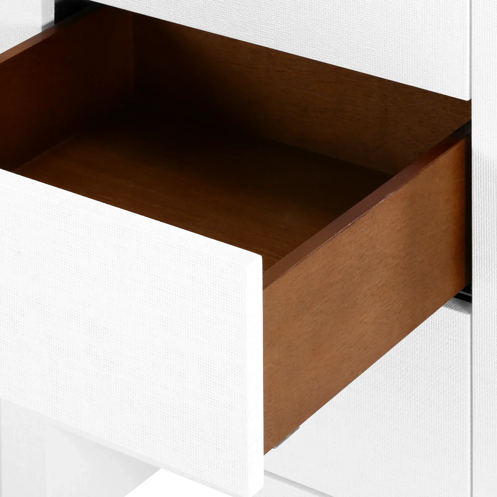 Morgan Grasscloth 3-Drawer Side Table - Image 5