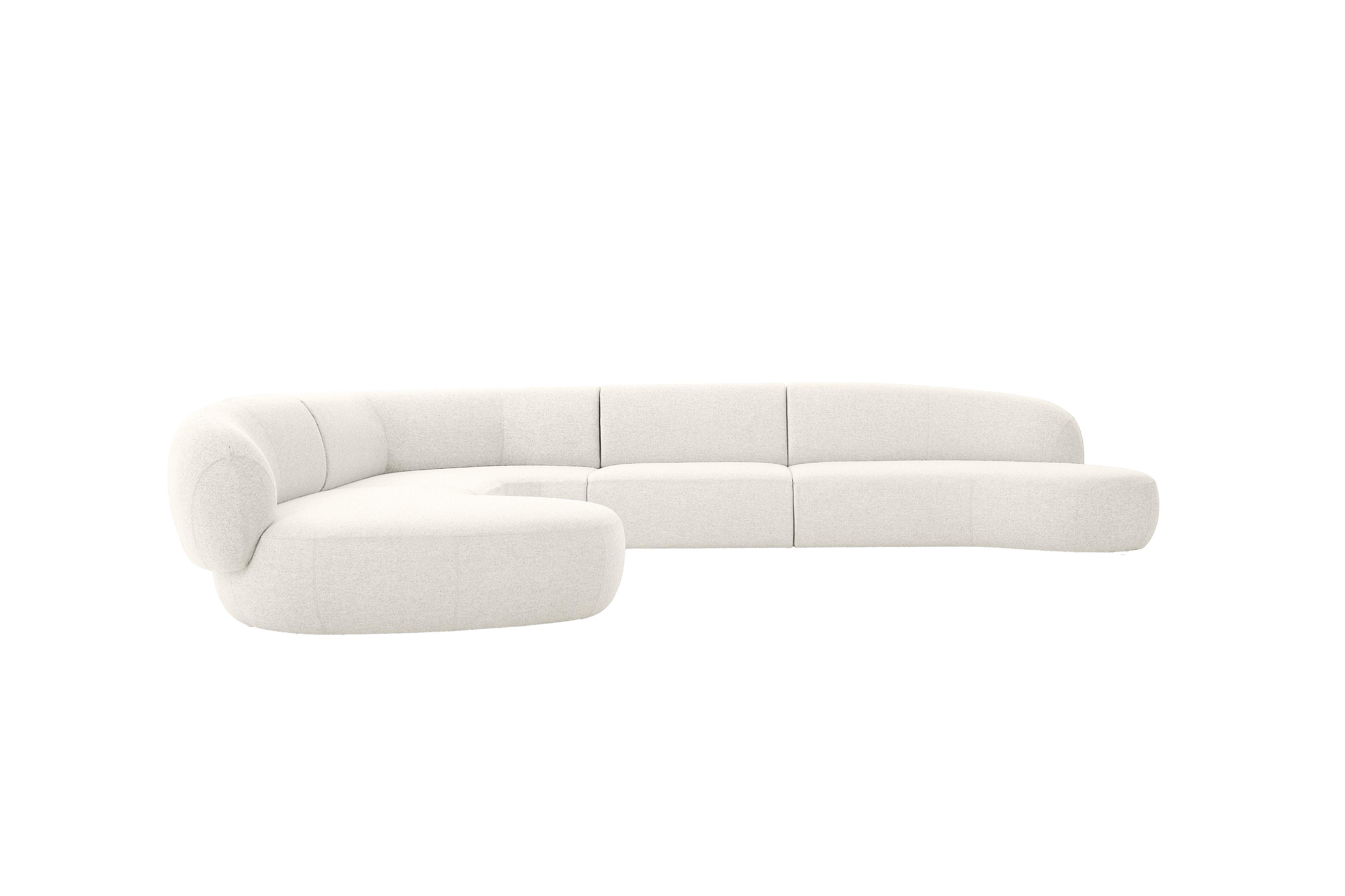 MORITZ Sectional 4-Piece Chaise Facing Left