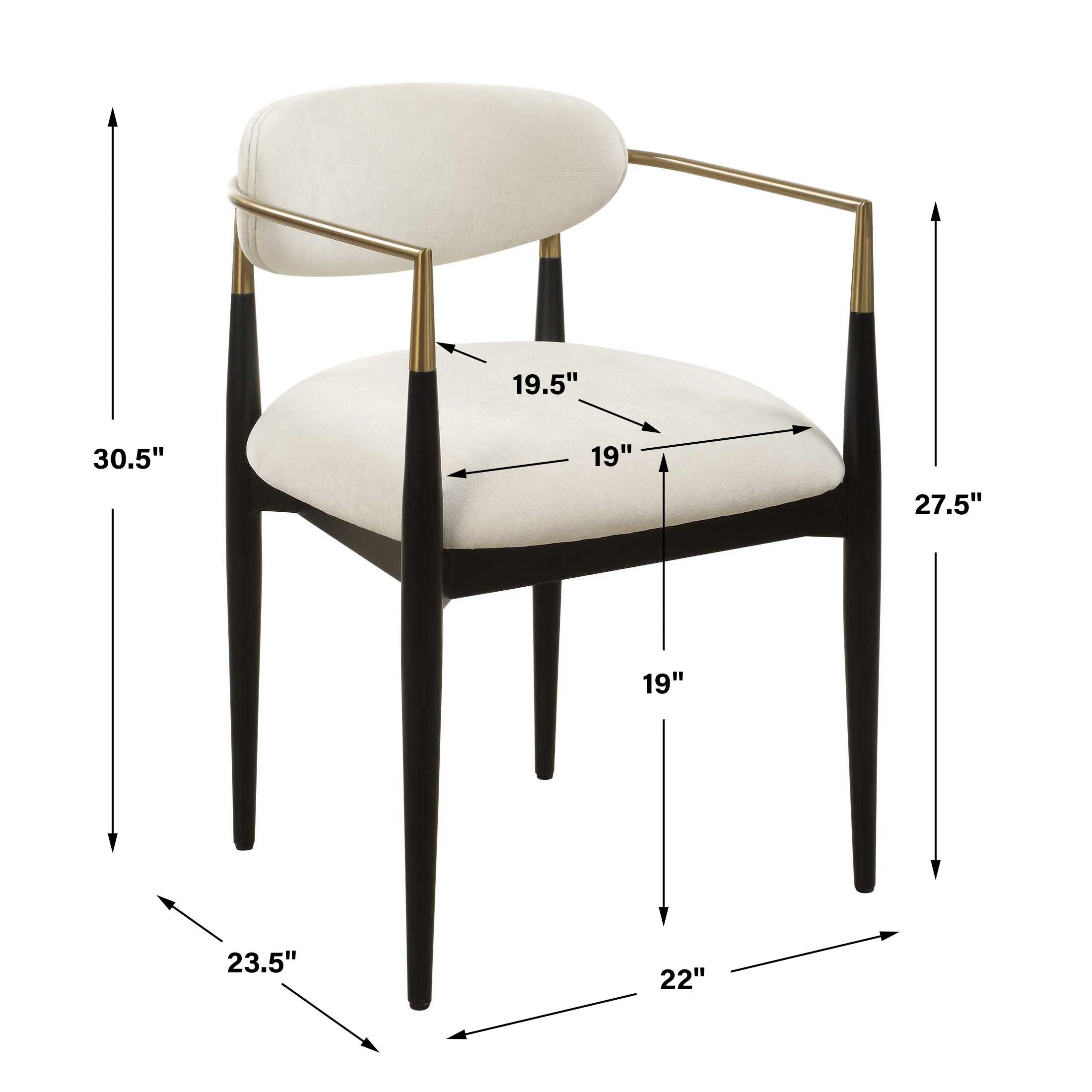 Moxie White Dining Arm Chair - Set of 2 - Image 5