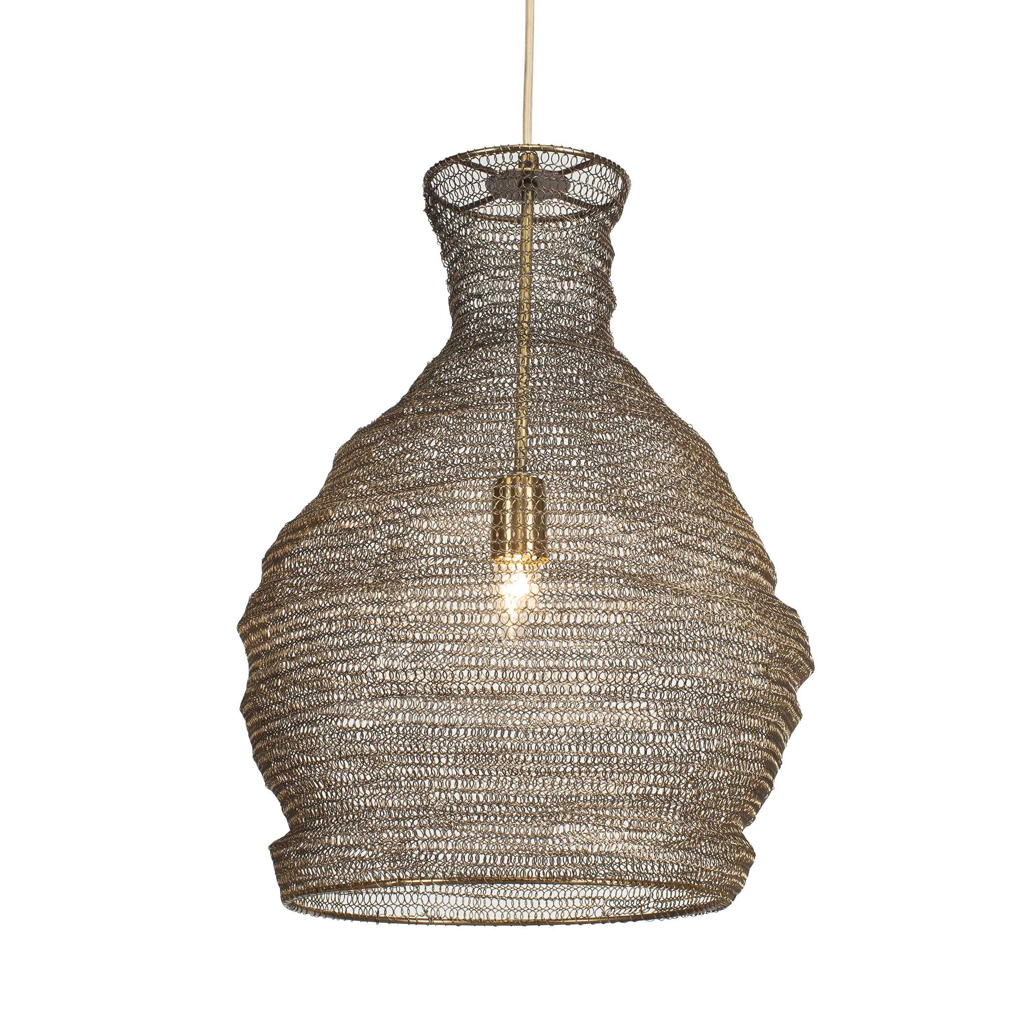 Murmur Woven Brass 1 Light Pendant - Image 6