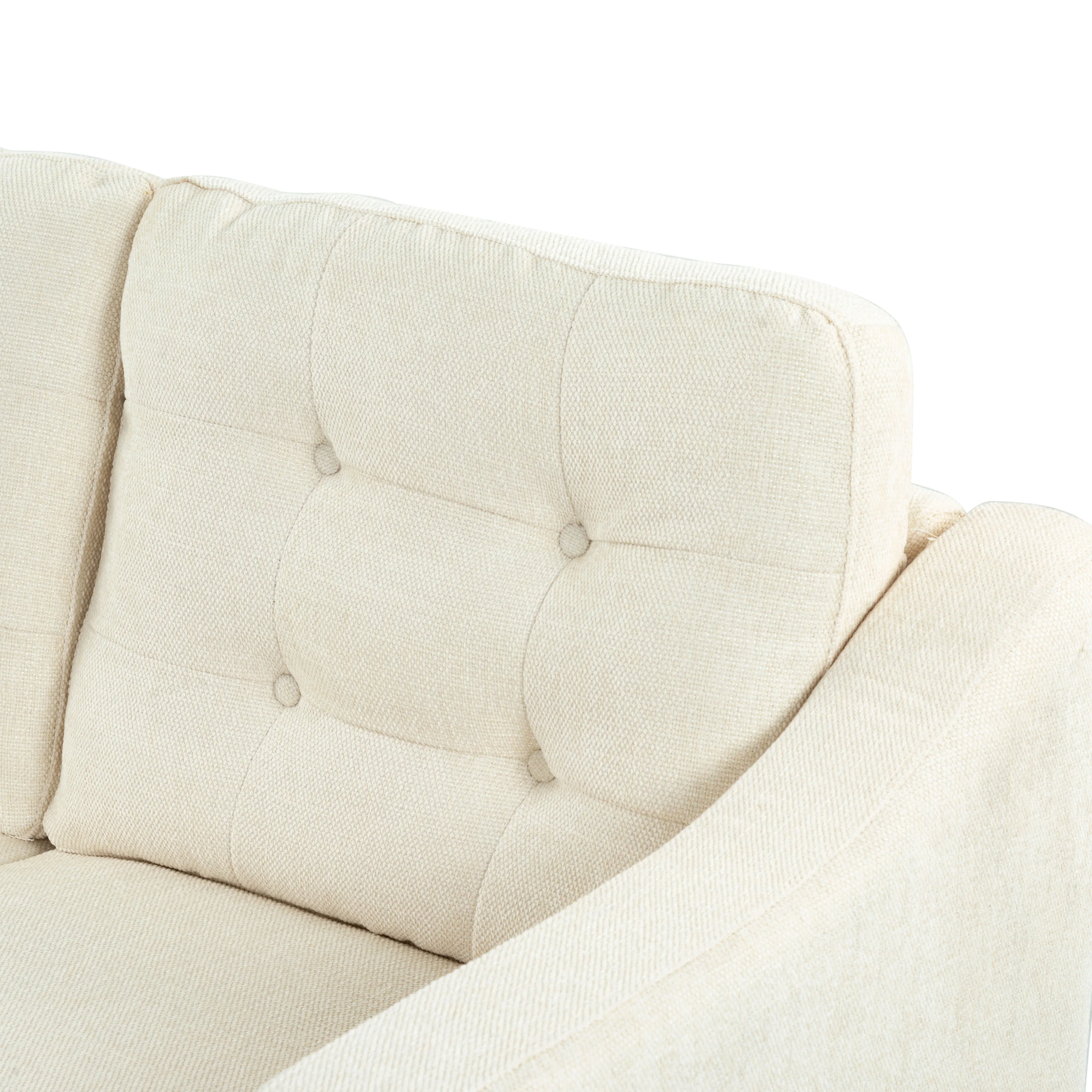 Nathaniel Tufted Back 3 Seater Sofa - Image 5