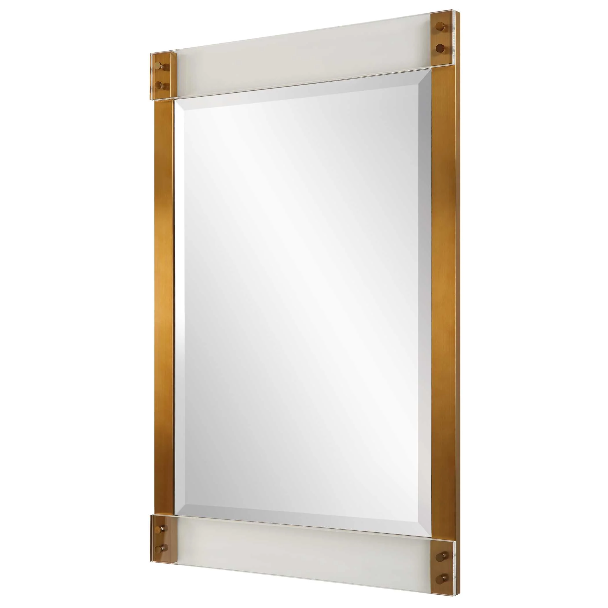 Nera Plated Brass Mirror - Image 4