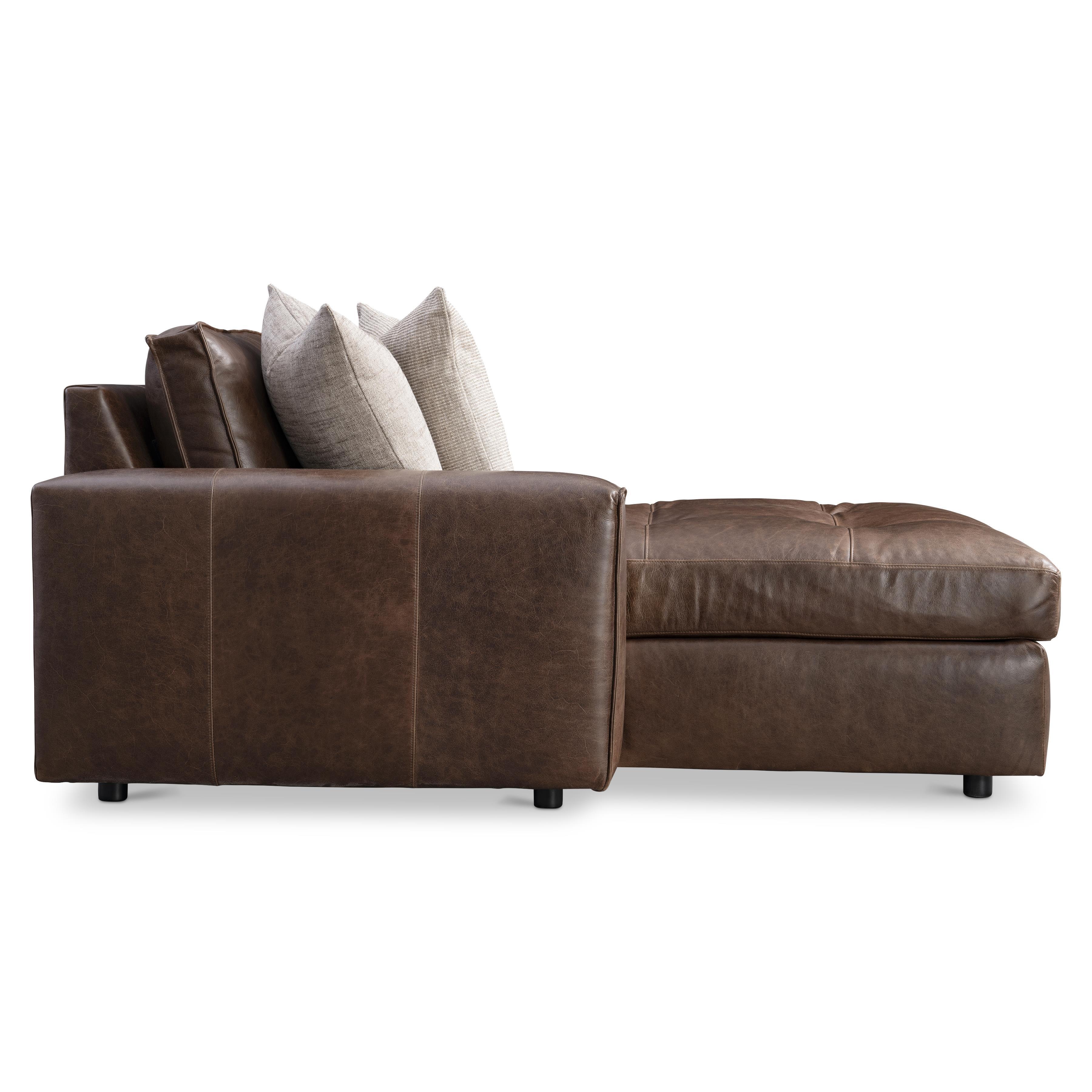 Nest Leather Left Arm Chaise - Set of 2 - Image 3
