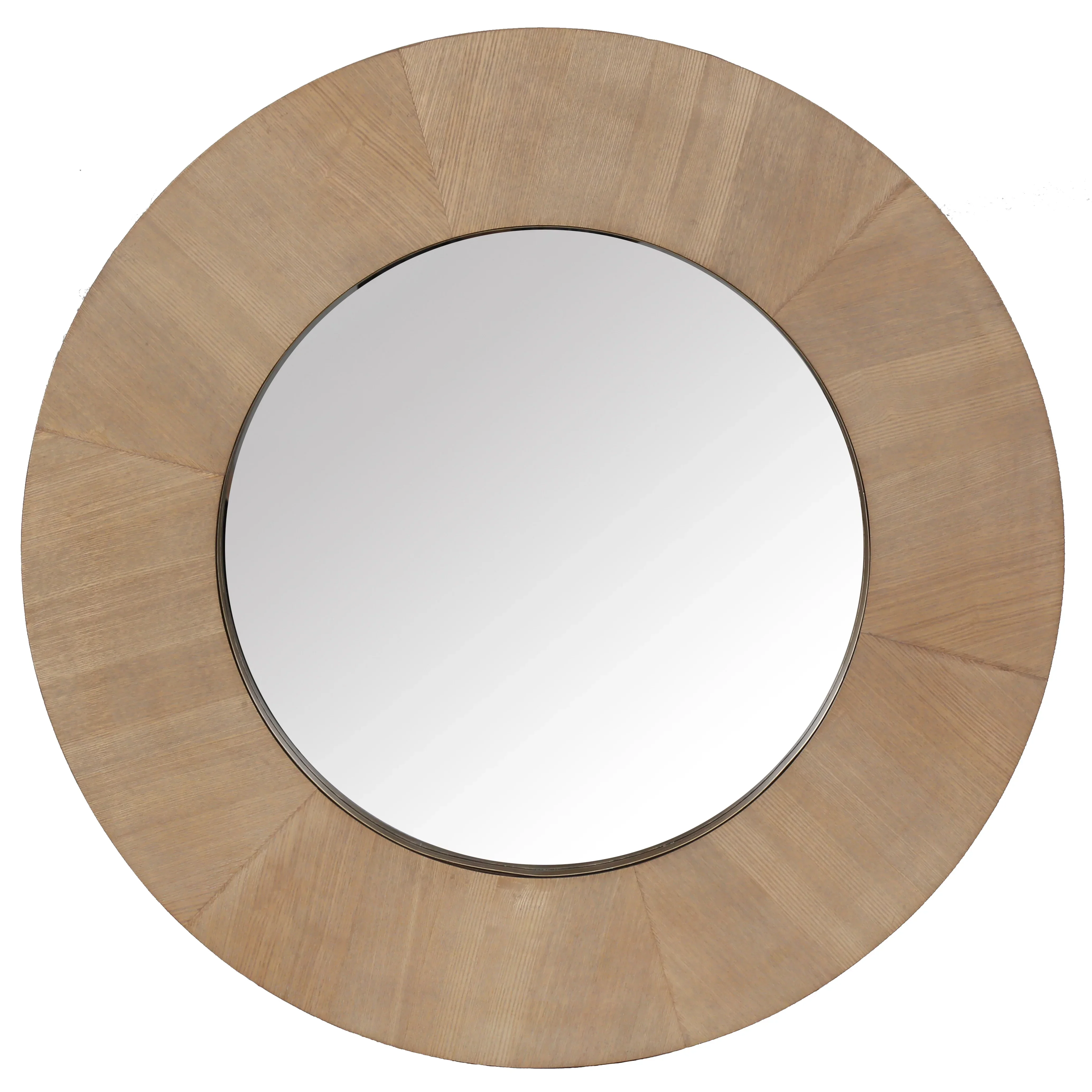 Netta Round Wood Mirror