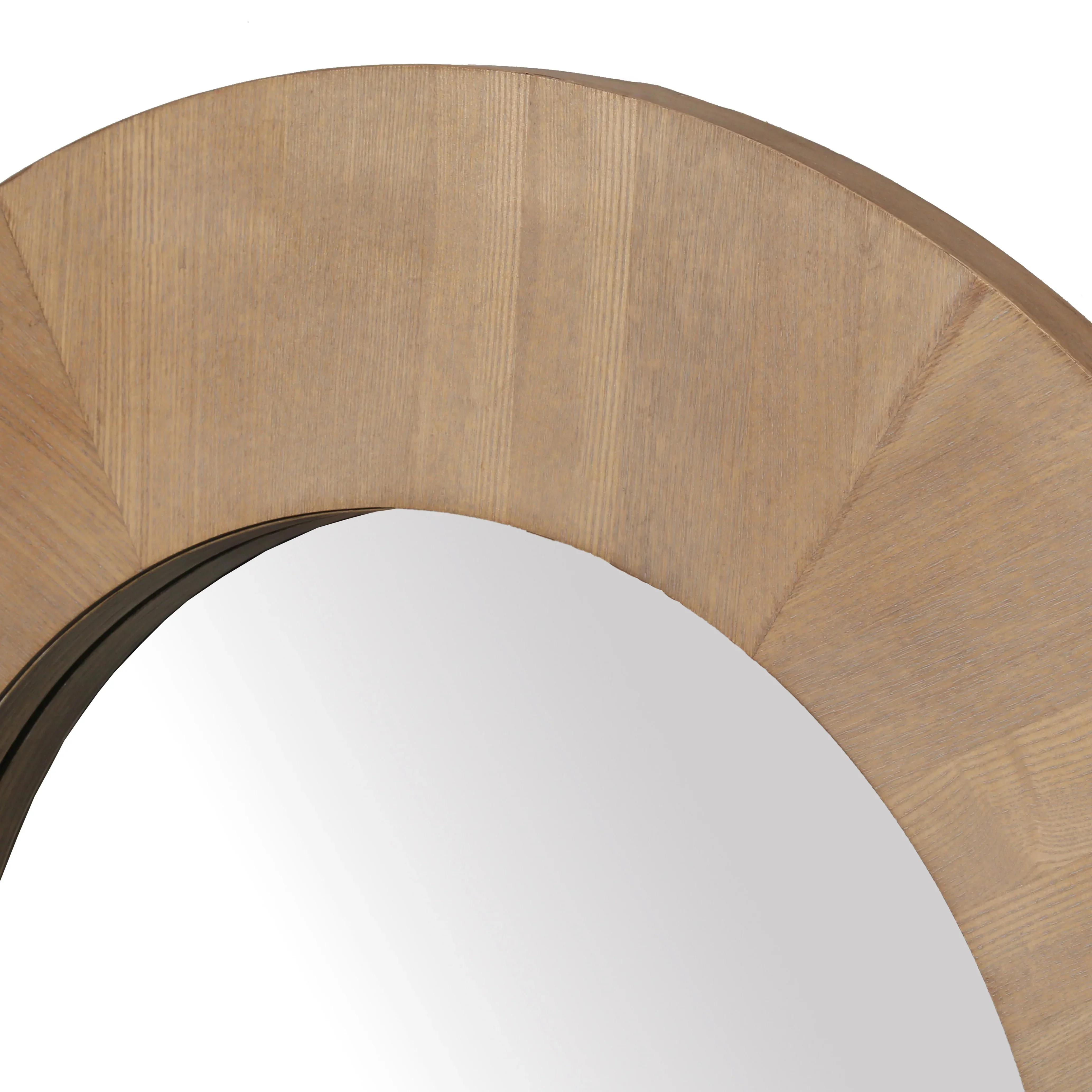 Netta Round Wood Mirror - Image 9