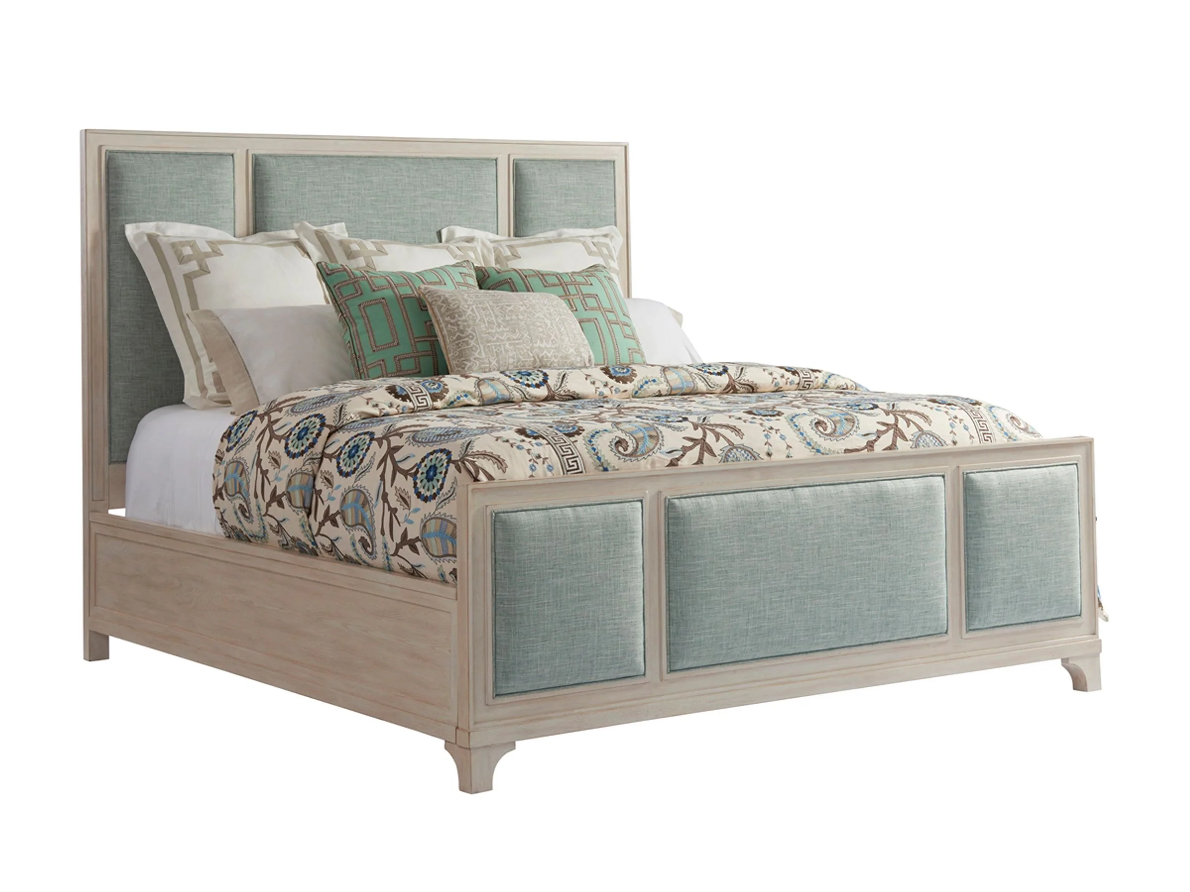 Newport Crystal Cove Upholstered Panel Bed California King